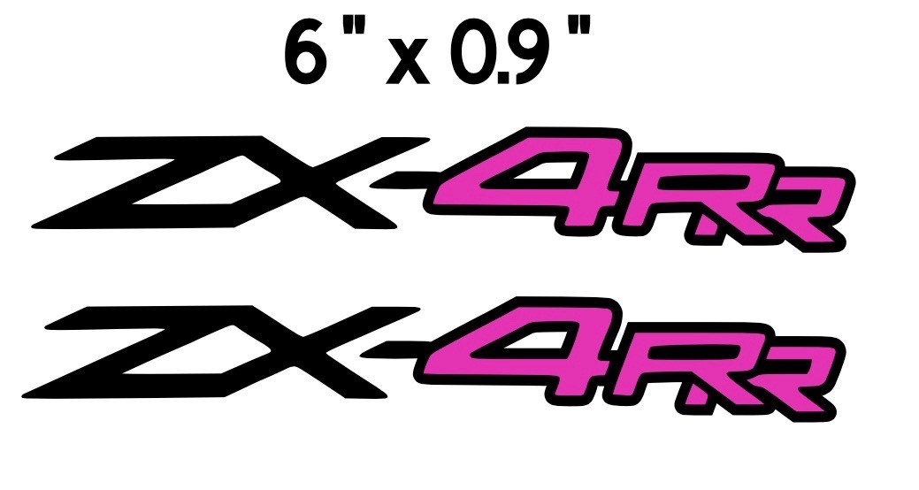 Custom Kawasaki ZX-4RR 2-Layer Die Cut Vinyl Decal Set