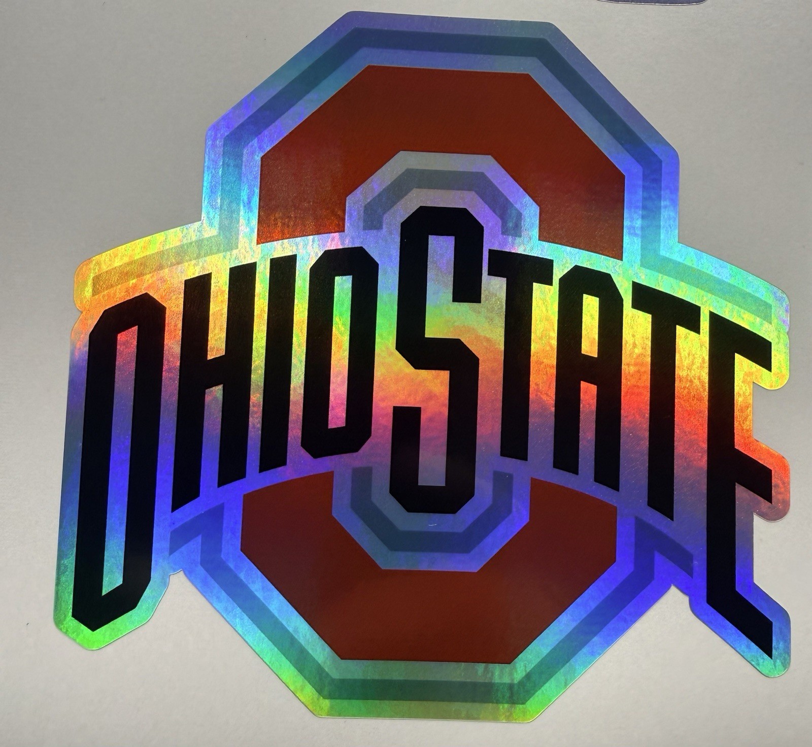 Ohio State Buckeyes Holographic Vinyl Decal
