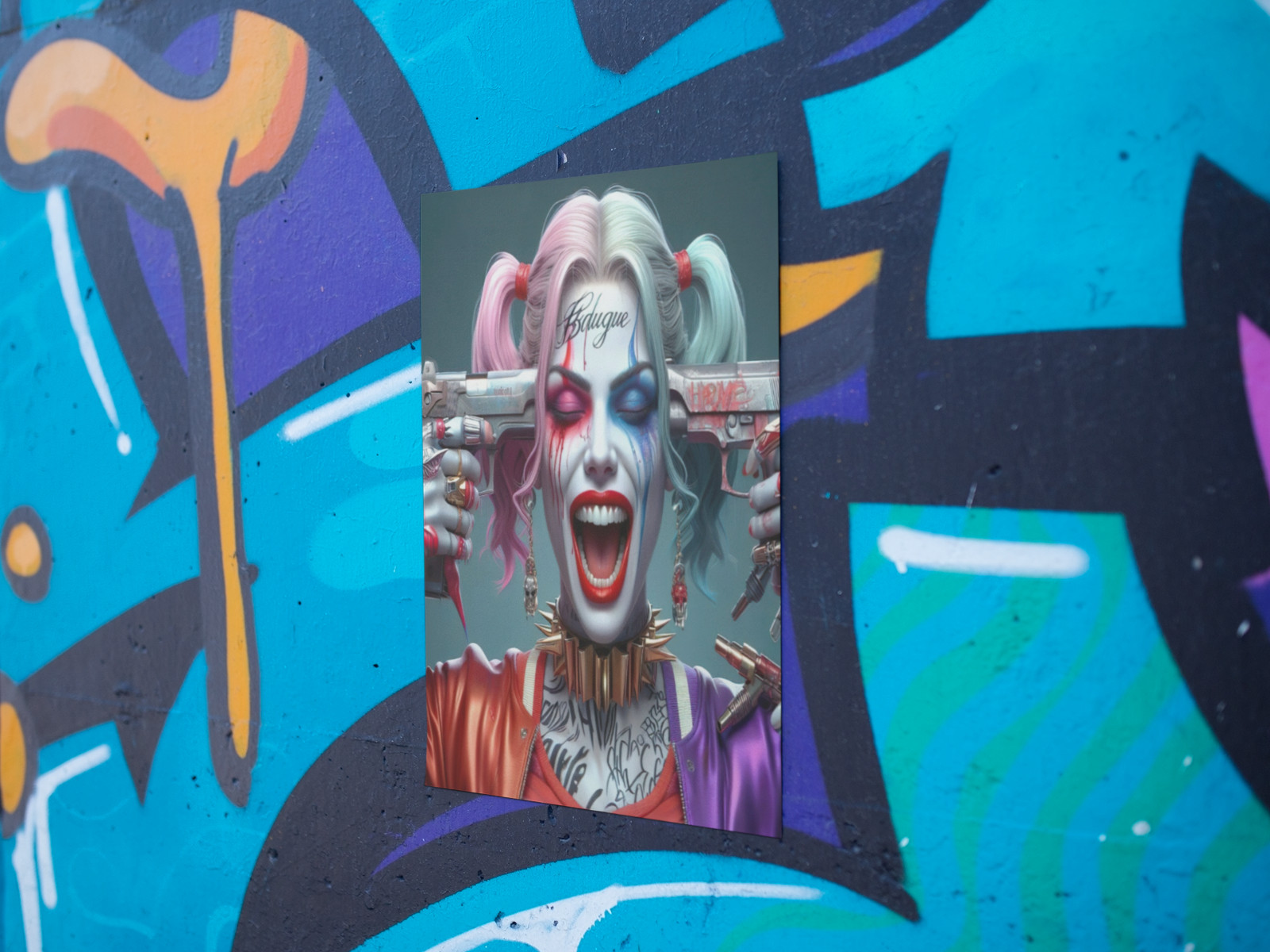 Harley Quinn Wall Vinyl Decal High Quality Graphic (Removable Adhesive Backing)