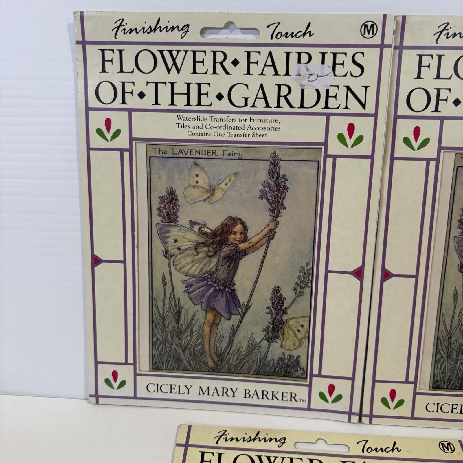 Flower Fairies Of The Garden Cicely Mary Barker 6” Water Transfer Decal 1991