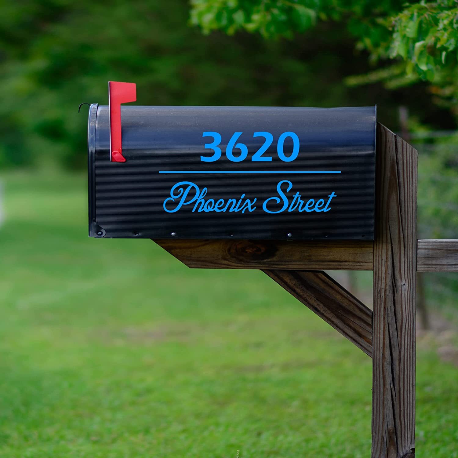 Personalized Mailbox Street Address Decals Set of 2 Vinyl Stickers Custom CMB33
