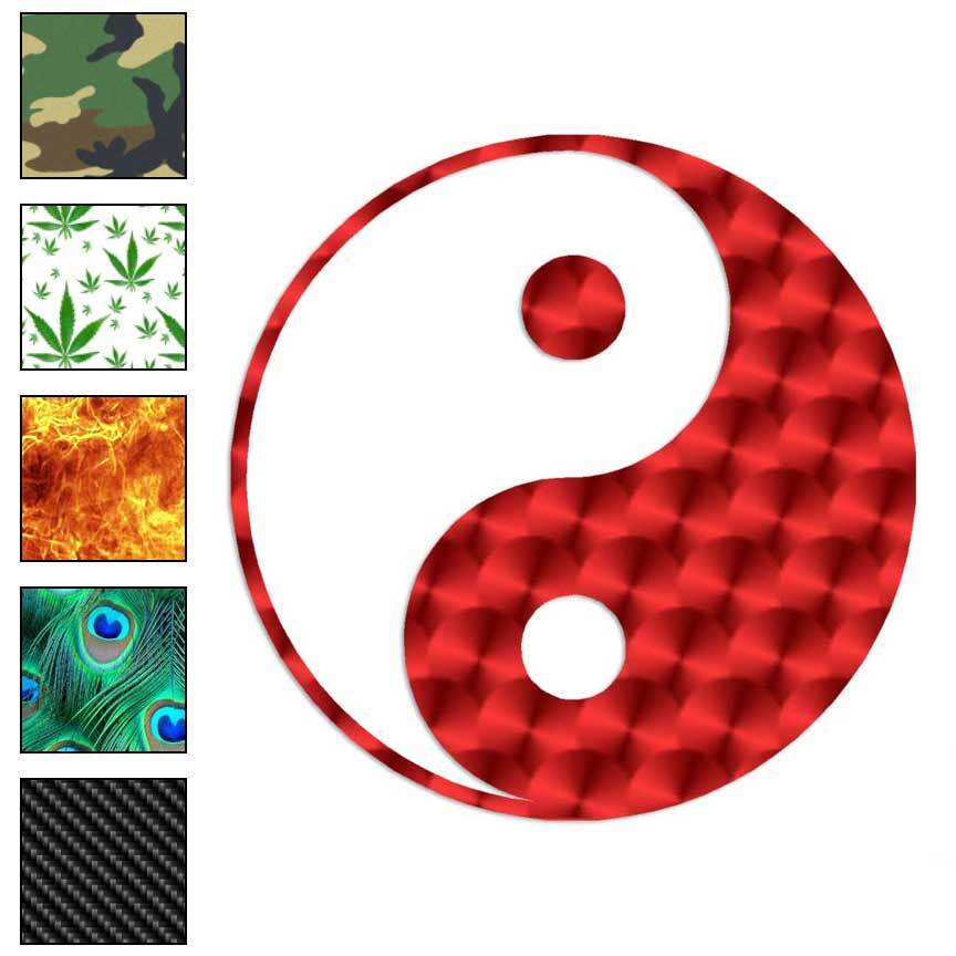 Yin Yang, Vinyl Decal Sticker, 40 Patterns & 3 Sizes, #761