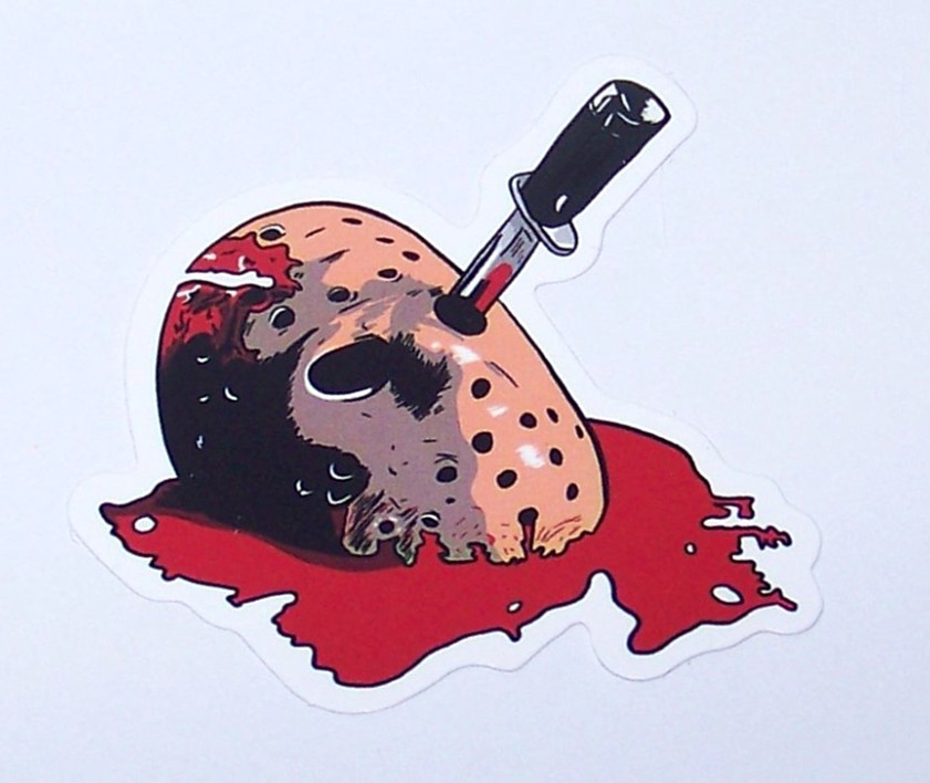 Friday the 13th – Cut Sticker Decal Movie Horror Film JASON Camp Crystal Lake