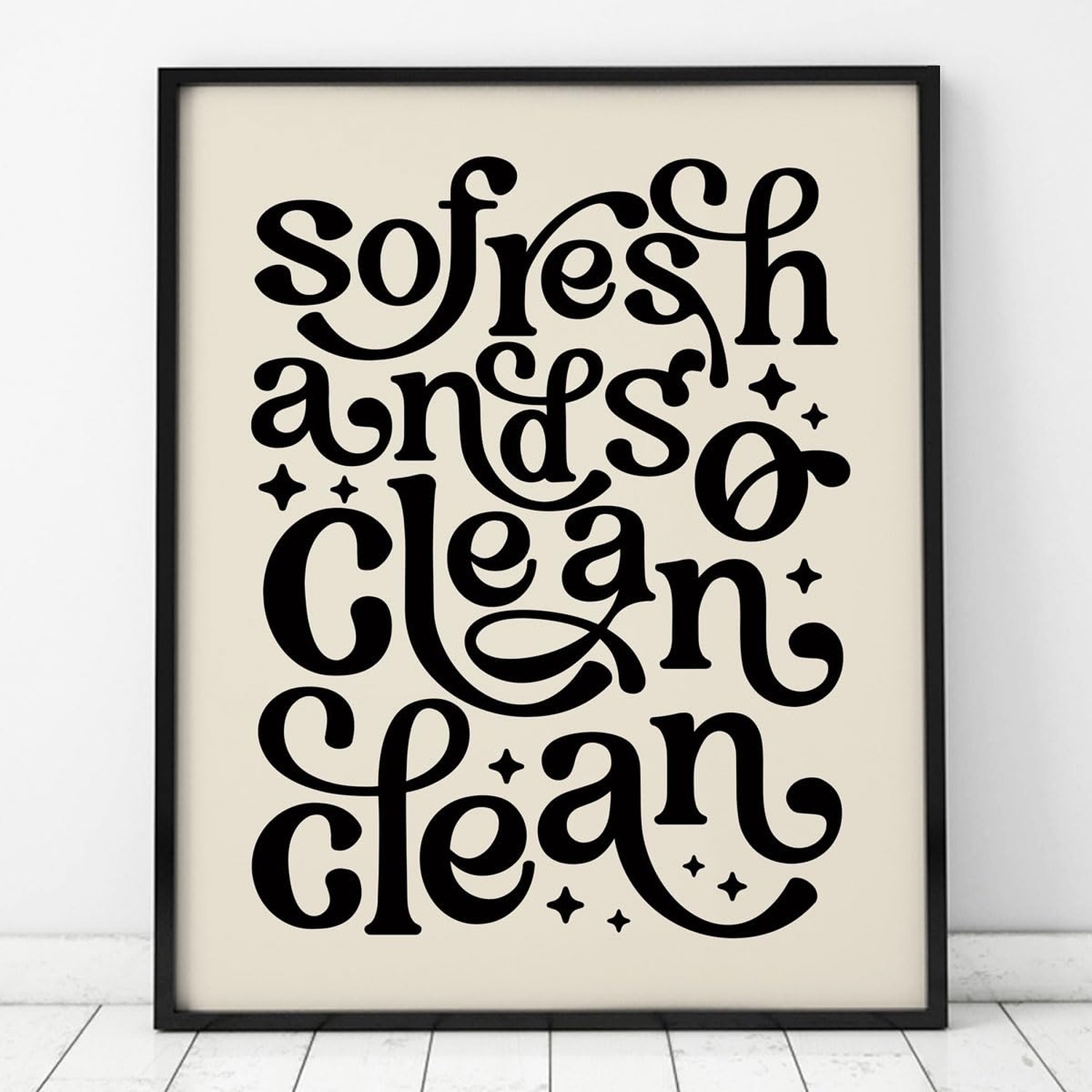 So Fresh and so Clean Clean, Bathroom Wall Decor, 70s Posters, Shelf Decor, F…