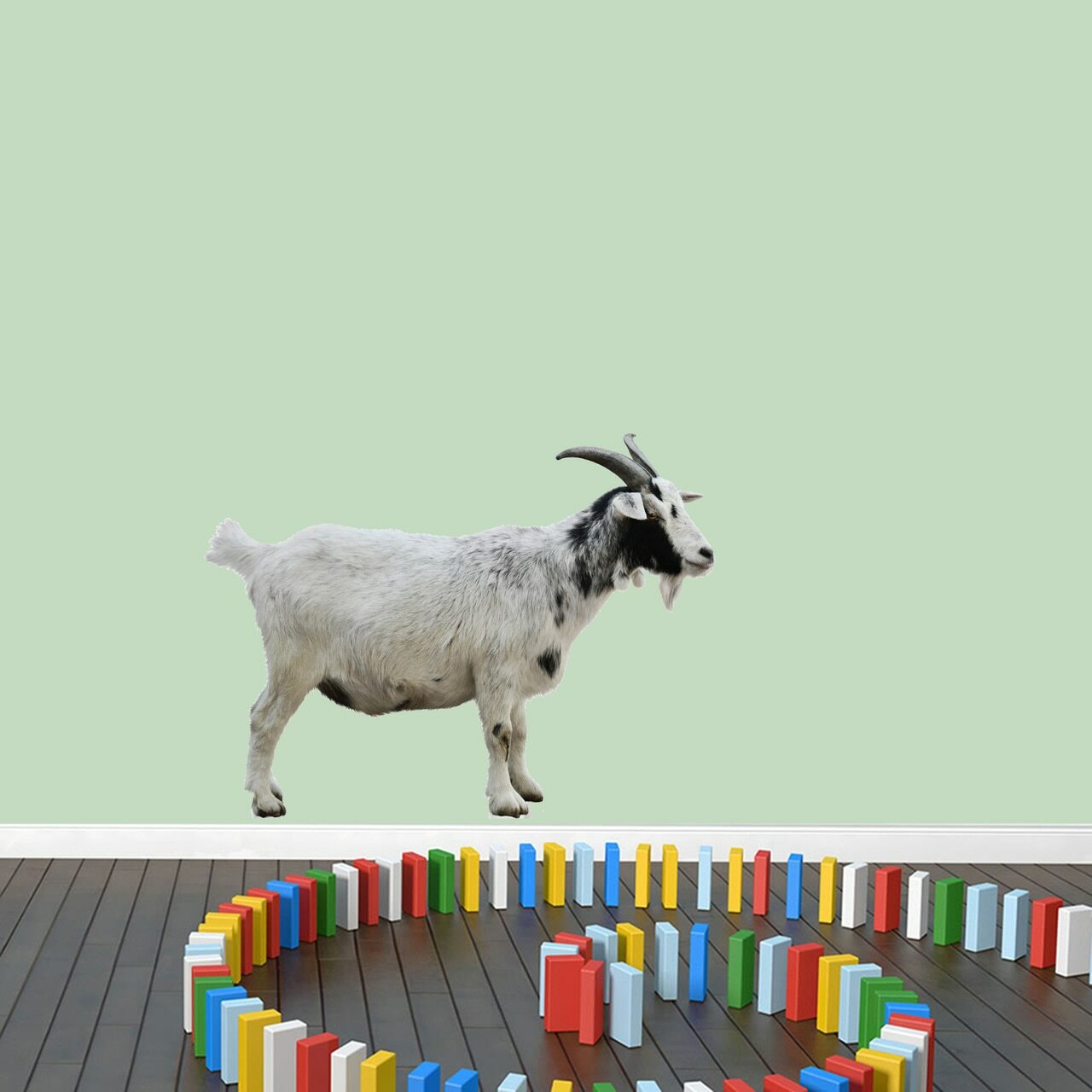 Real Life Goat Printed Wall Decal – Animals, Kids, Nursery, Playroom, Classroom