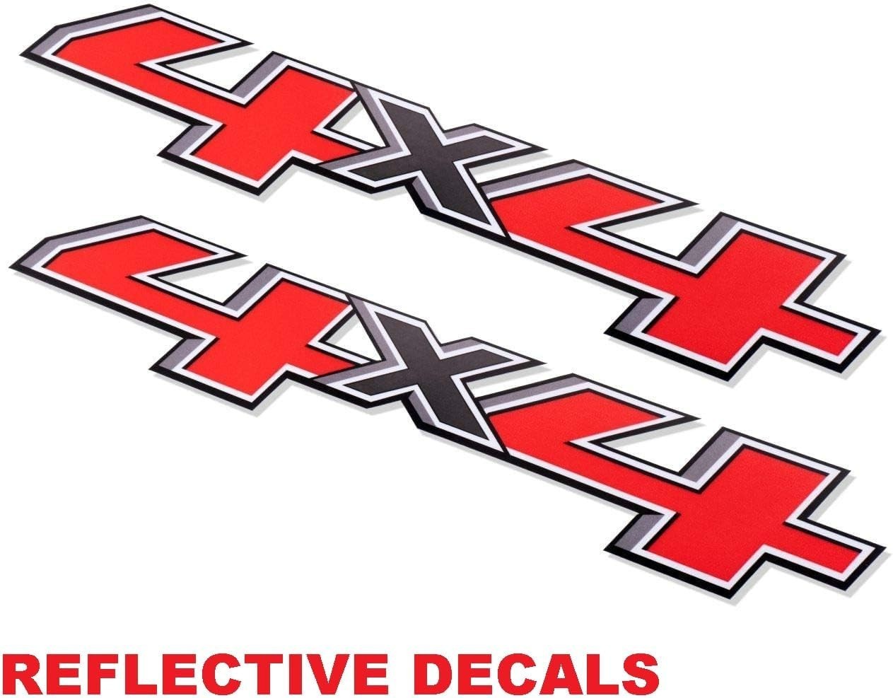 Set of 2 PCS 4X4 Decals Stickers Compatible with 2014-2018 Chevy Silverado Sierr