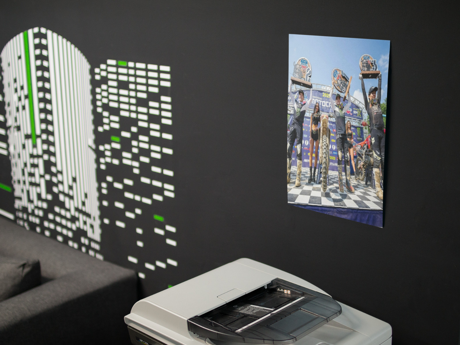 WINNERS MOTOCROSS Racing Wall Vinyl Decal Poster PRINT Removable Adhesive