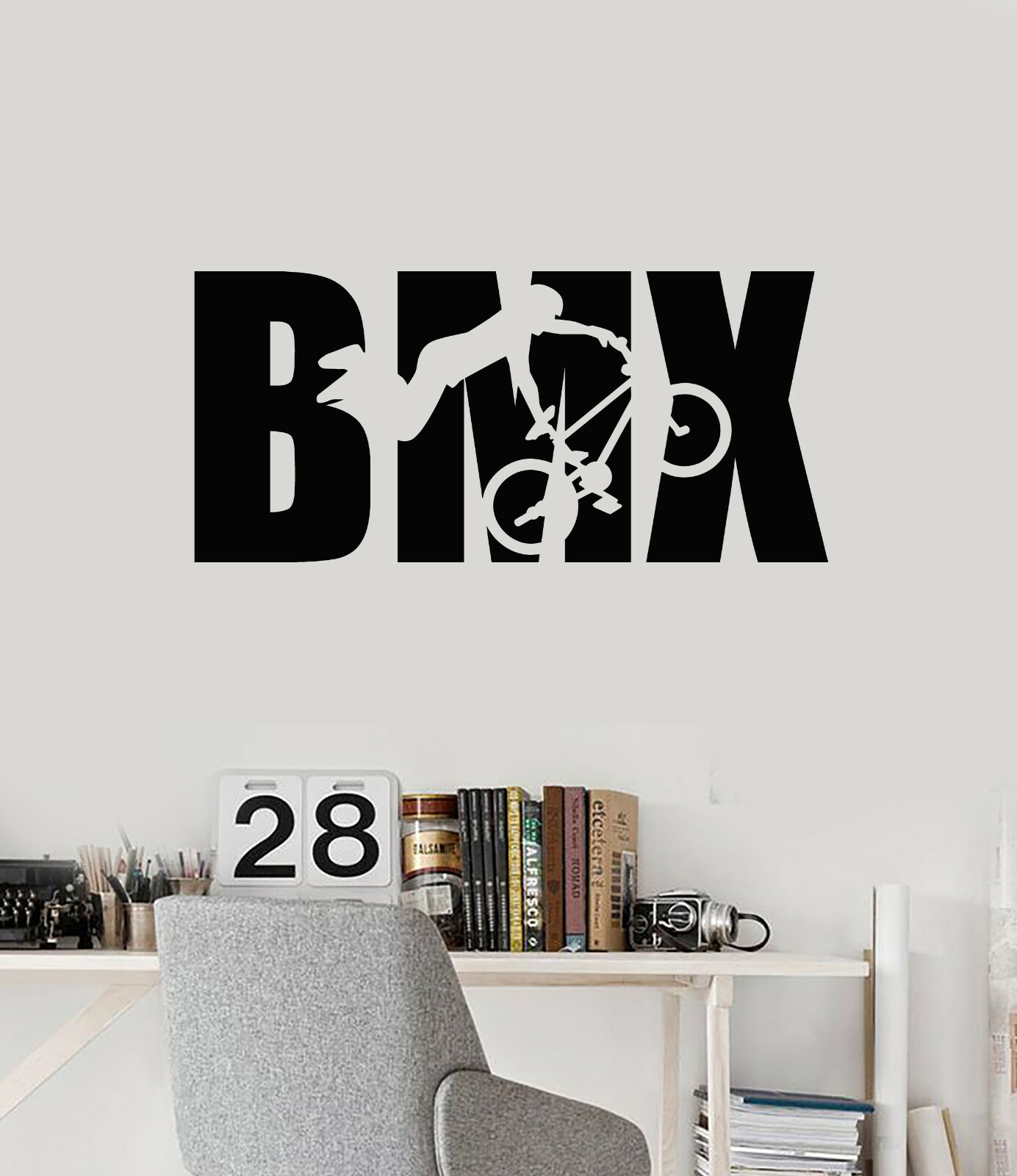 Vinyl Wall Decal BMX Bike Biker Teenage Teen Boy Room Stickers (ig5564)