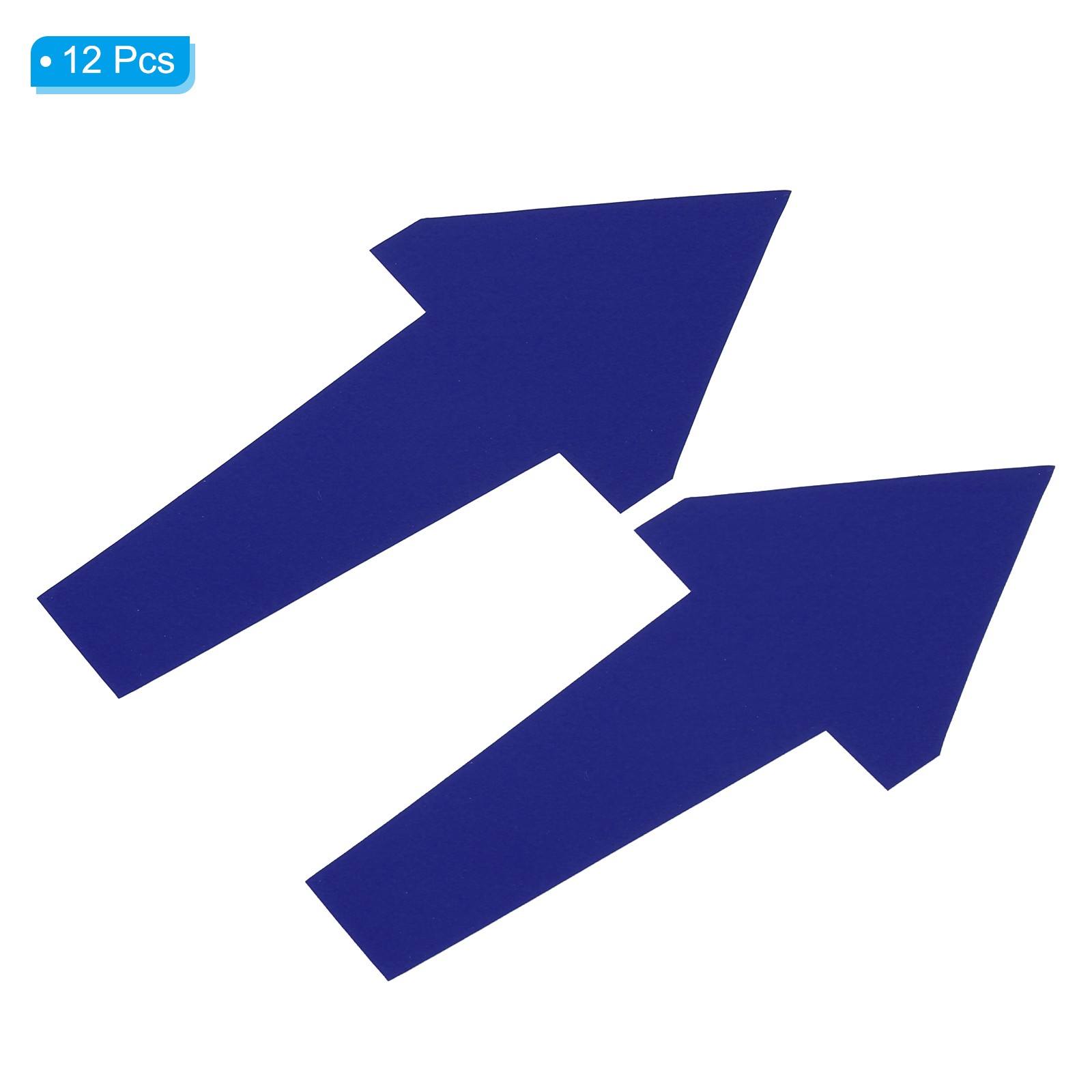 12Pcs 12" x 6" Arrow Sticker Self Adhesive Arrow Sign, Dark Blue