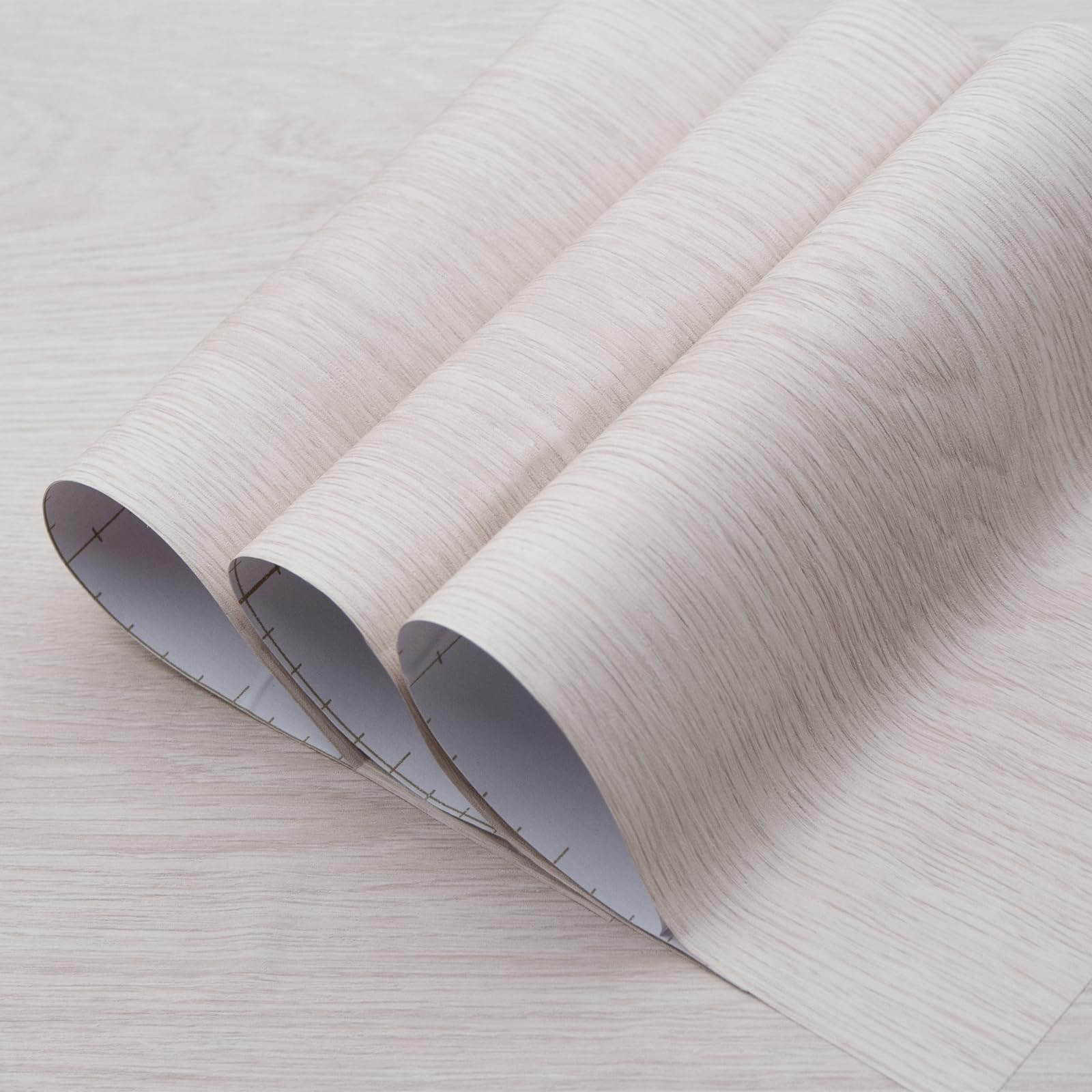 Extra Wide Oak Wood Wallpaper Beige White Wood Grain Vinyl Wrap Oak Paper Pee…
