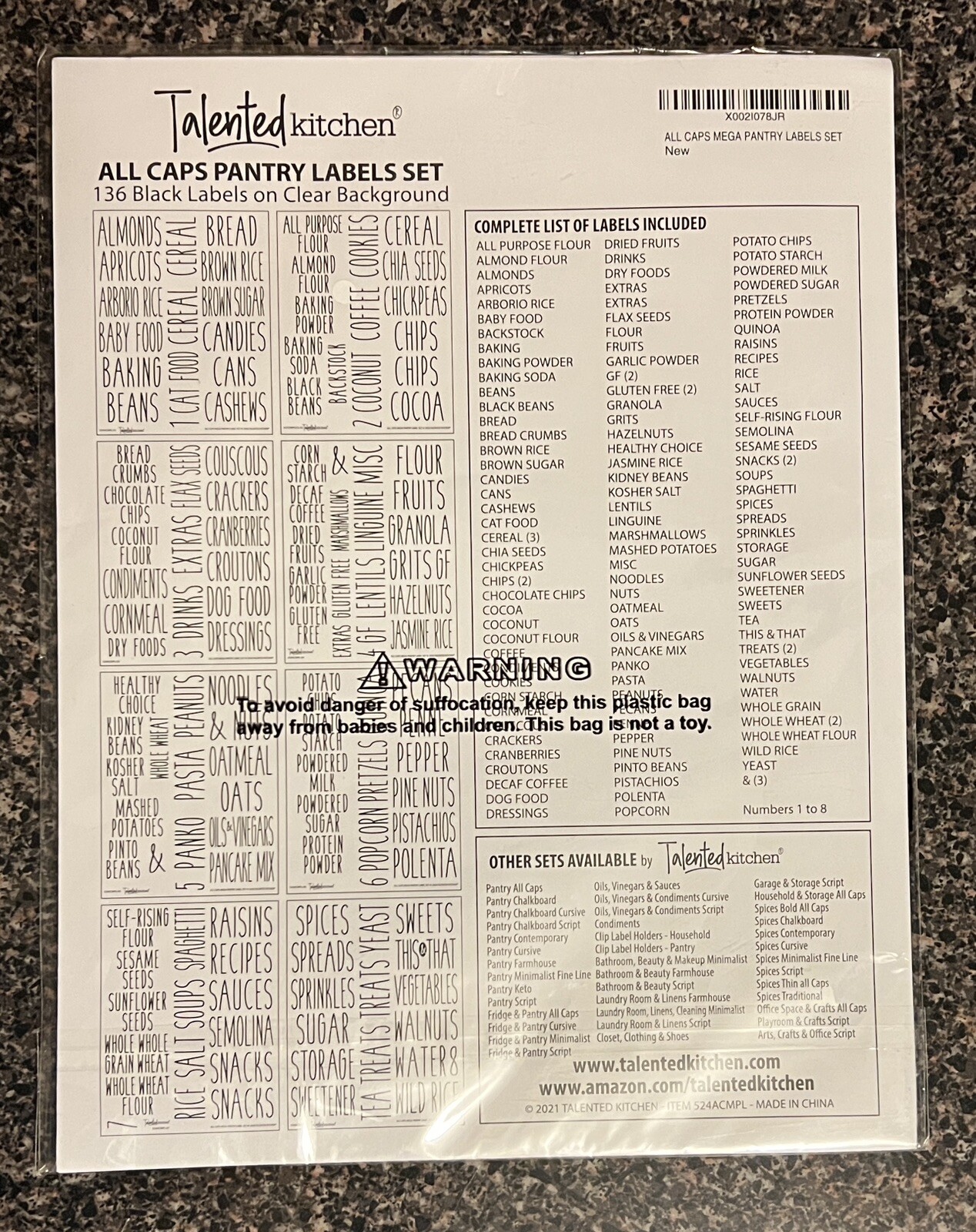 136 Talented Kitchen Pantry Labels For Storage Containers NEW