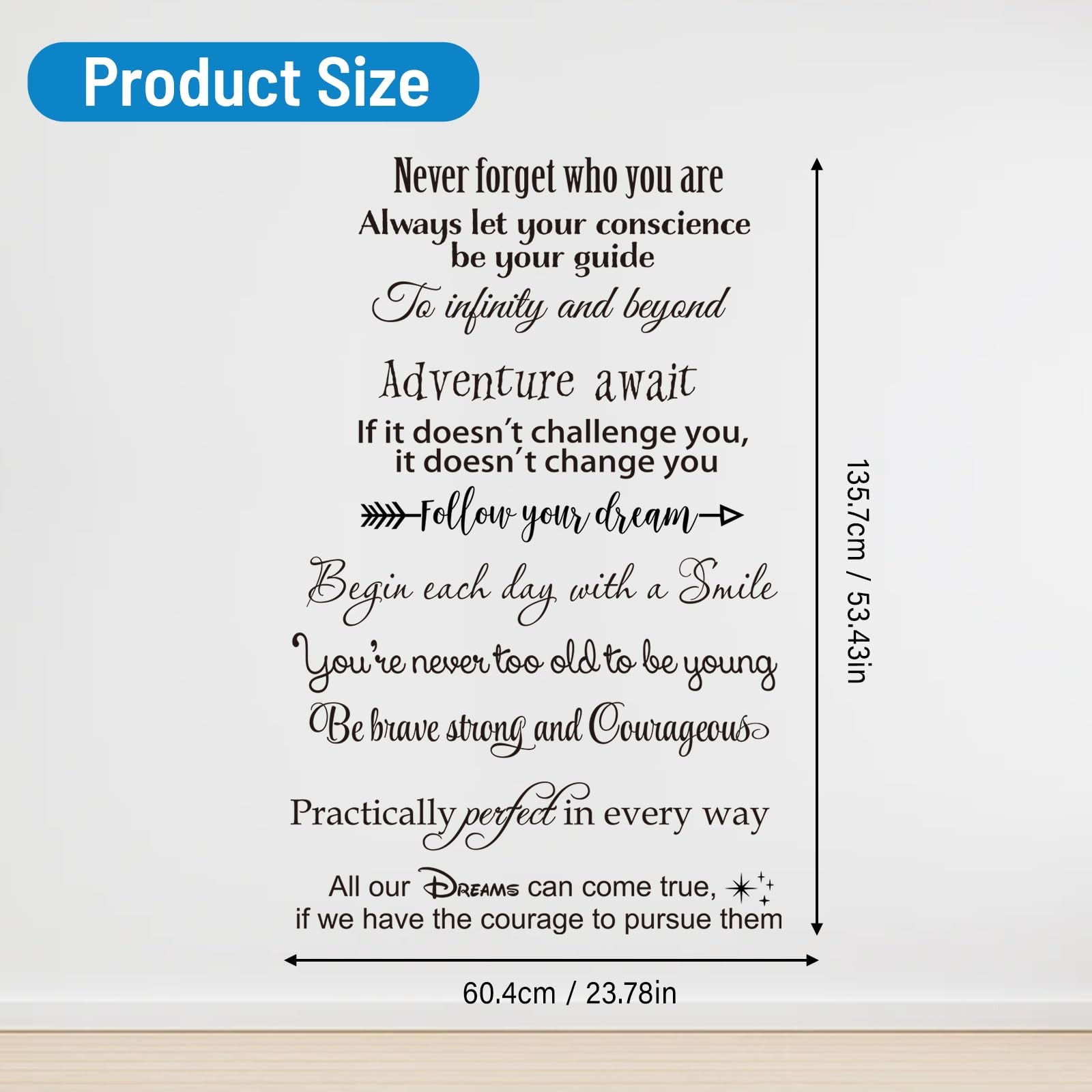 Stairway Decals Die Cut Inspirational Quotes Vinyl Wall Sticker for Stairs St…