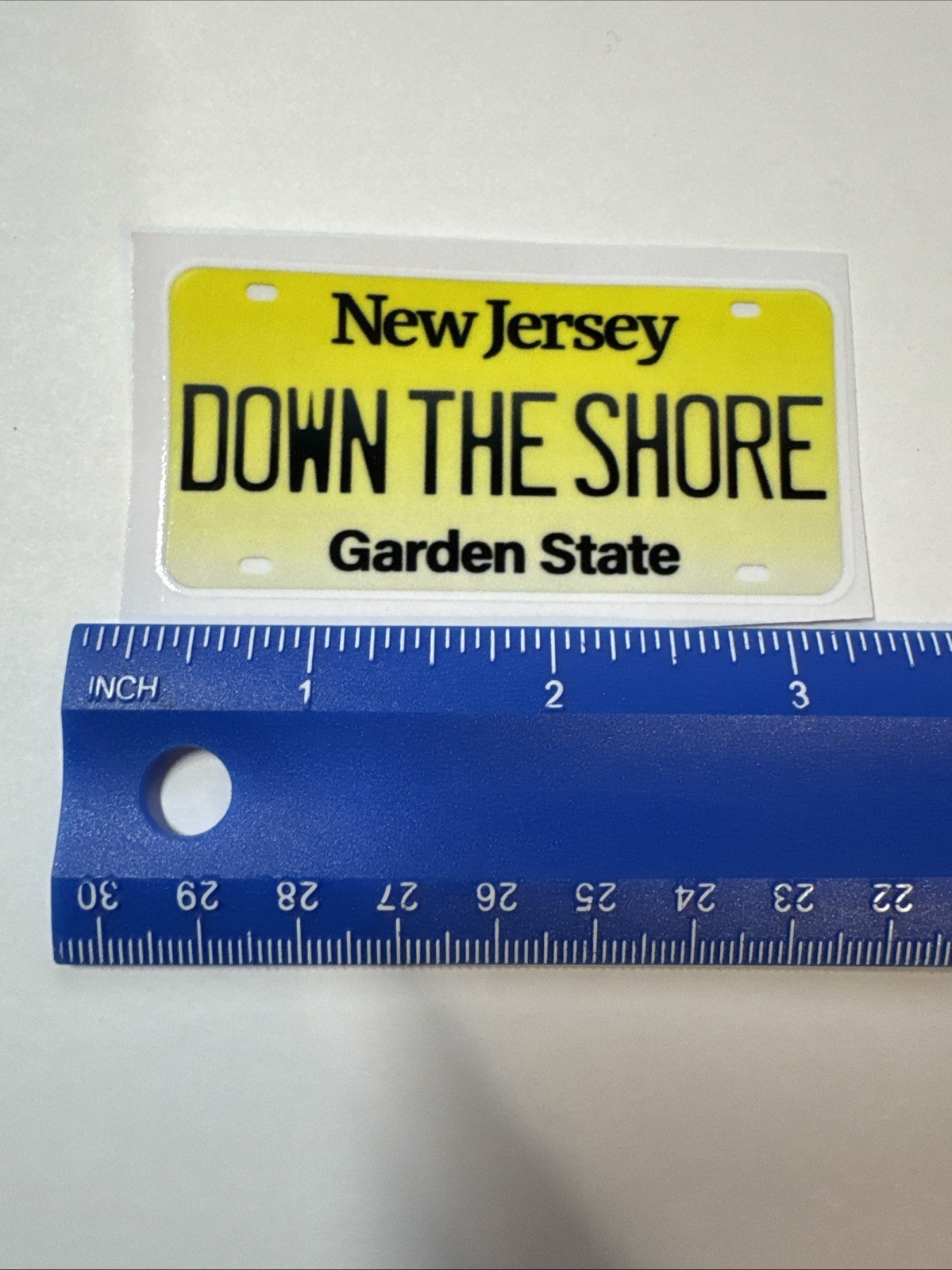 New Jersey Down The Shore License Plate Laptop Water Bottle Sticker Decal