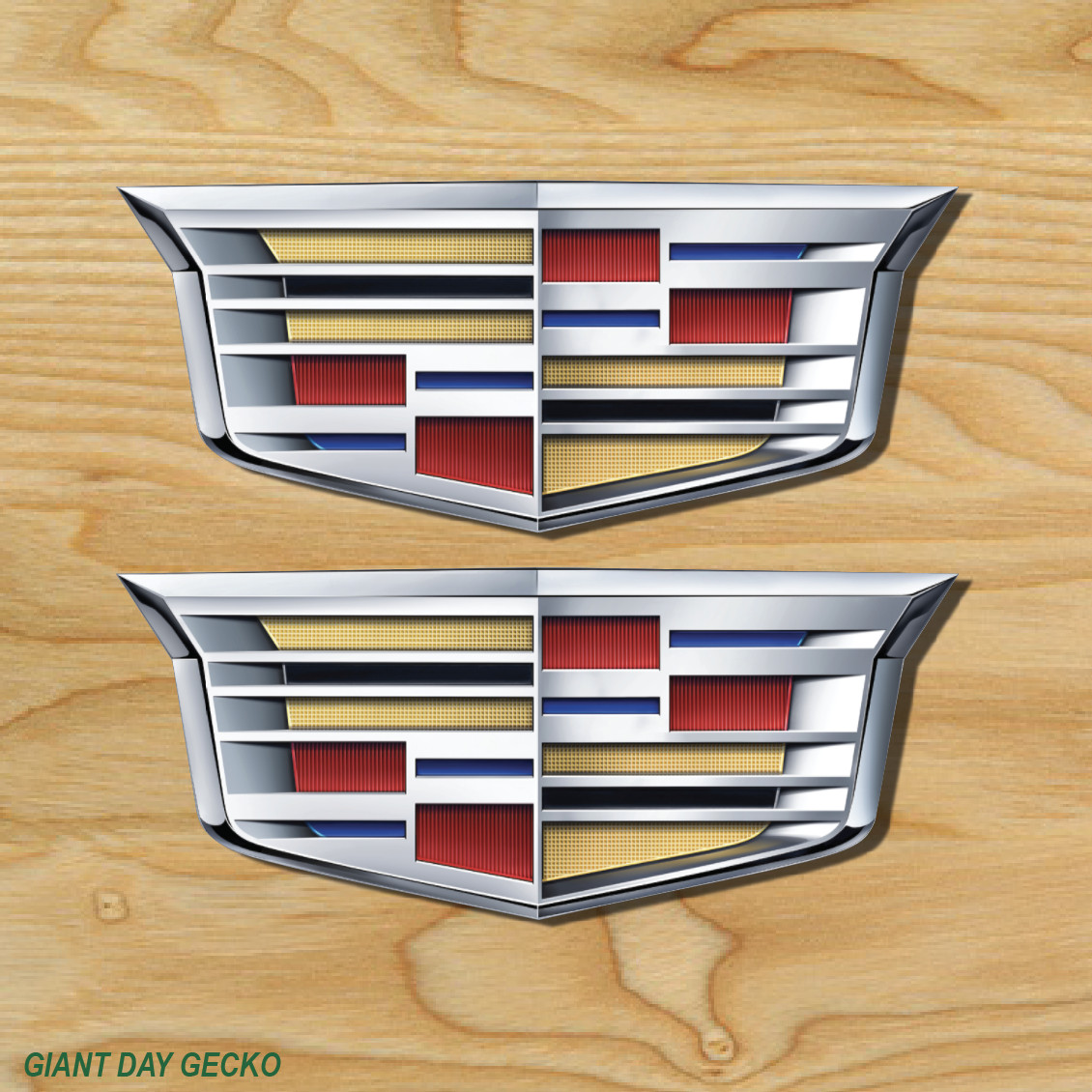 (2) TWO Cadillac Caddy XTS Escalade SUV Truck Car Stickers Auto Decal NEW