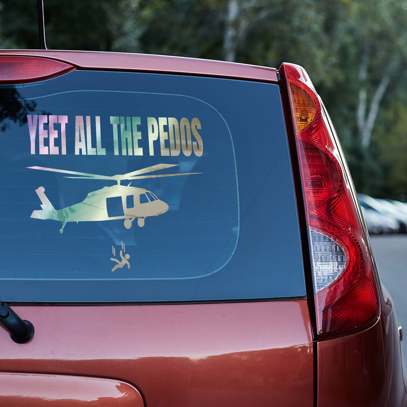 yeet all the Pedos Vinyl Decal Epstein Truck Car Van Laptop sticker
