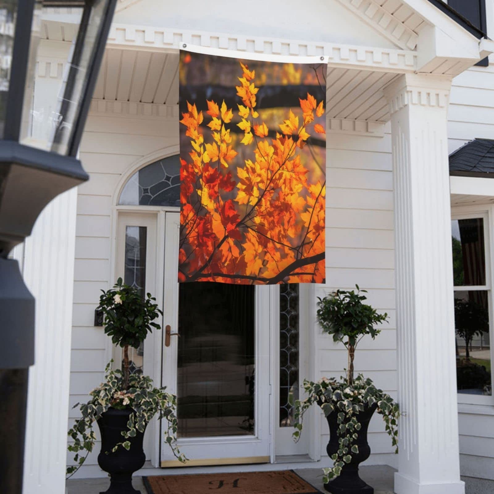Autumn Maple Leaves Fall Double-sided Printed Flag 3×5 FT, Garden Yard House …