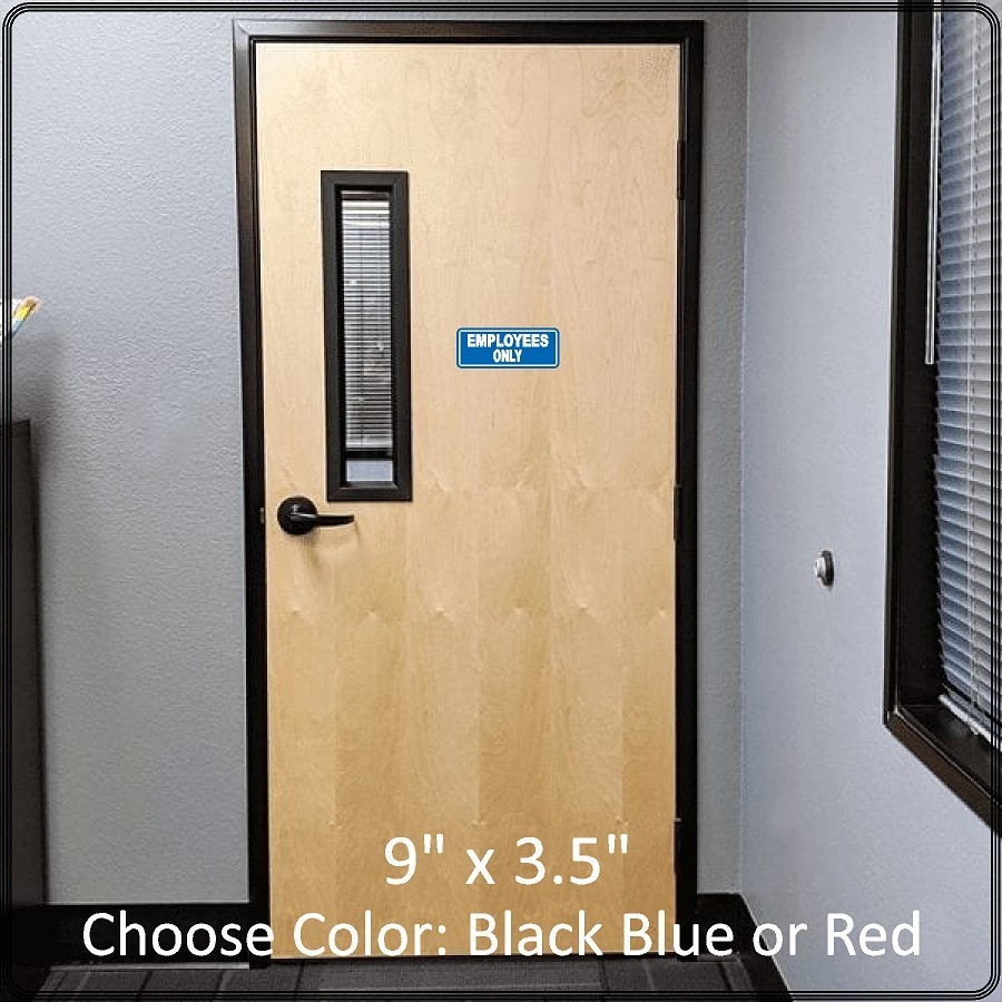 EMPLOYEES ONLY Laminated Decal / Sticker High Quality Choose Color 9"x3.5"
