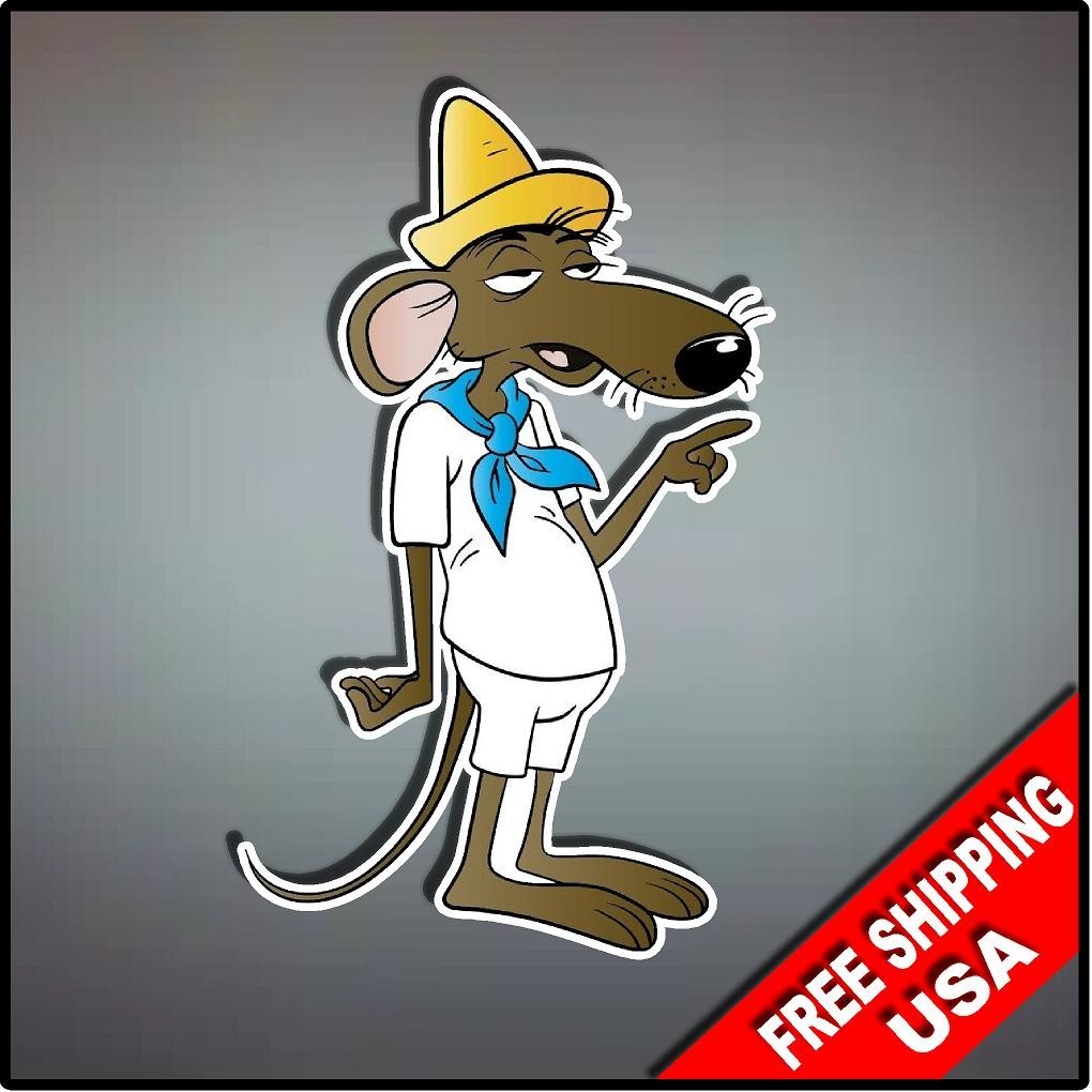 Slowpoke Rodriguez Vinyl Decal Sticker 6" x 3.7" Cartoon Nostalgic Looney Tunes