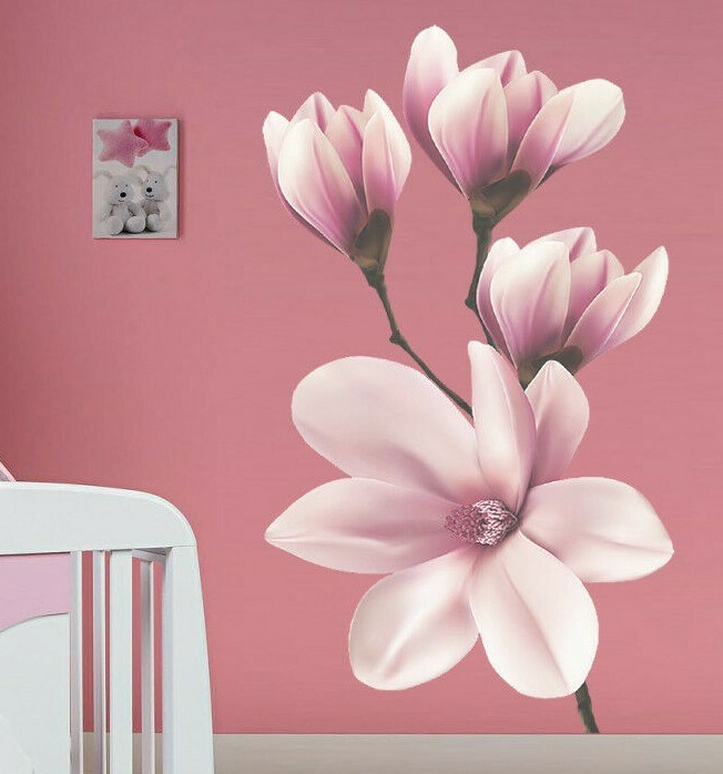 Orchid flowers vinyl sticker, Flowers Decal, Flowers Sticker, Flowers Wall Decor