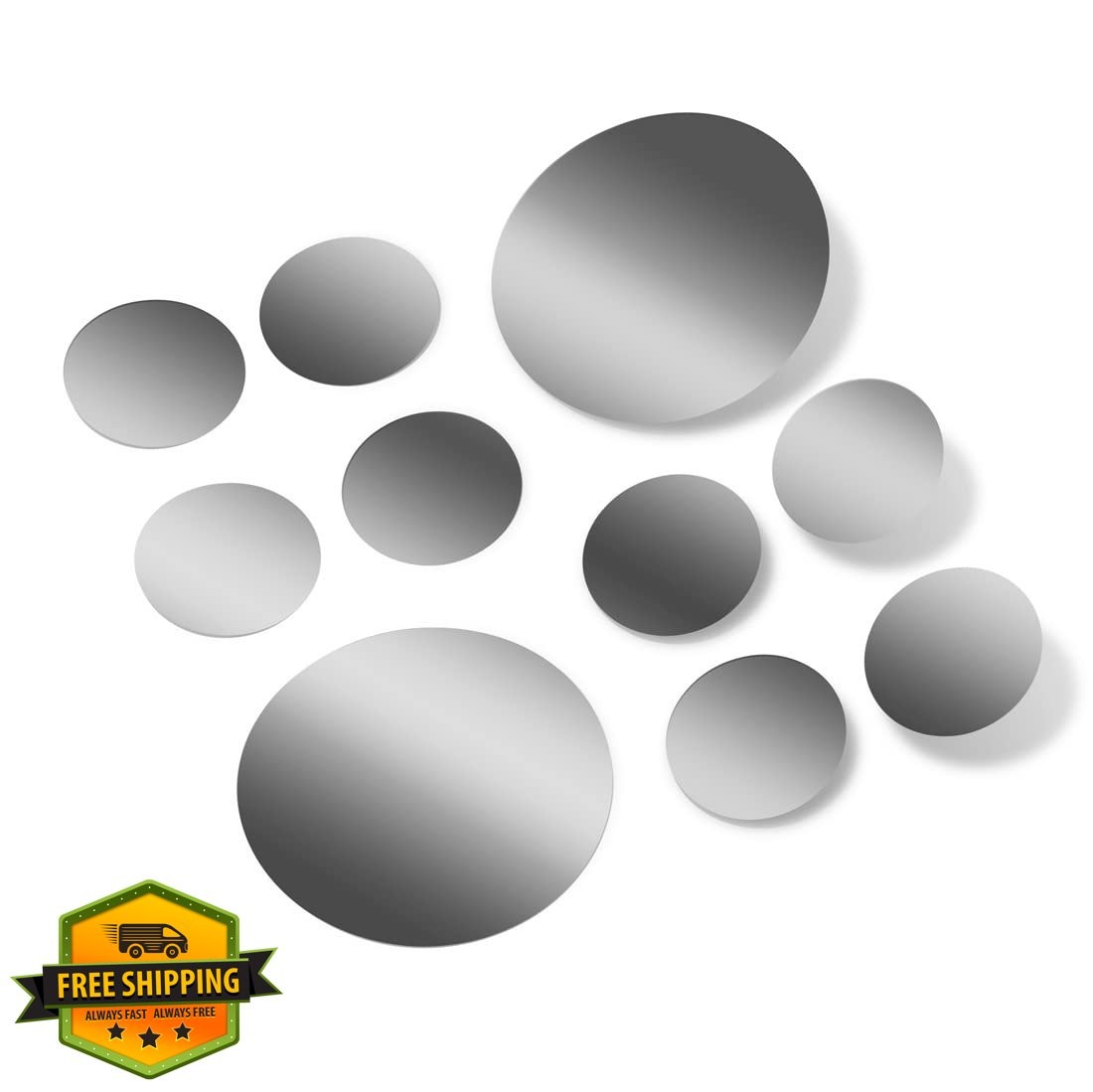 DecalVenue.com polka dot decals metallic silver