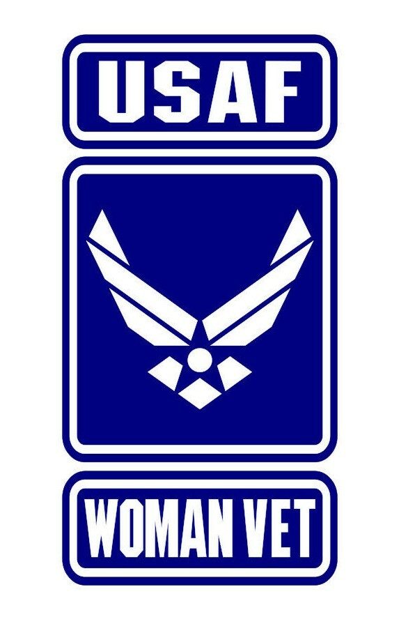 U.S. AIR FORCE WOMAN VET VINYL DECAL STICKER STRONG