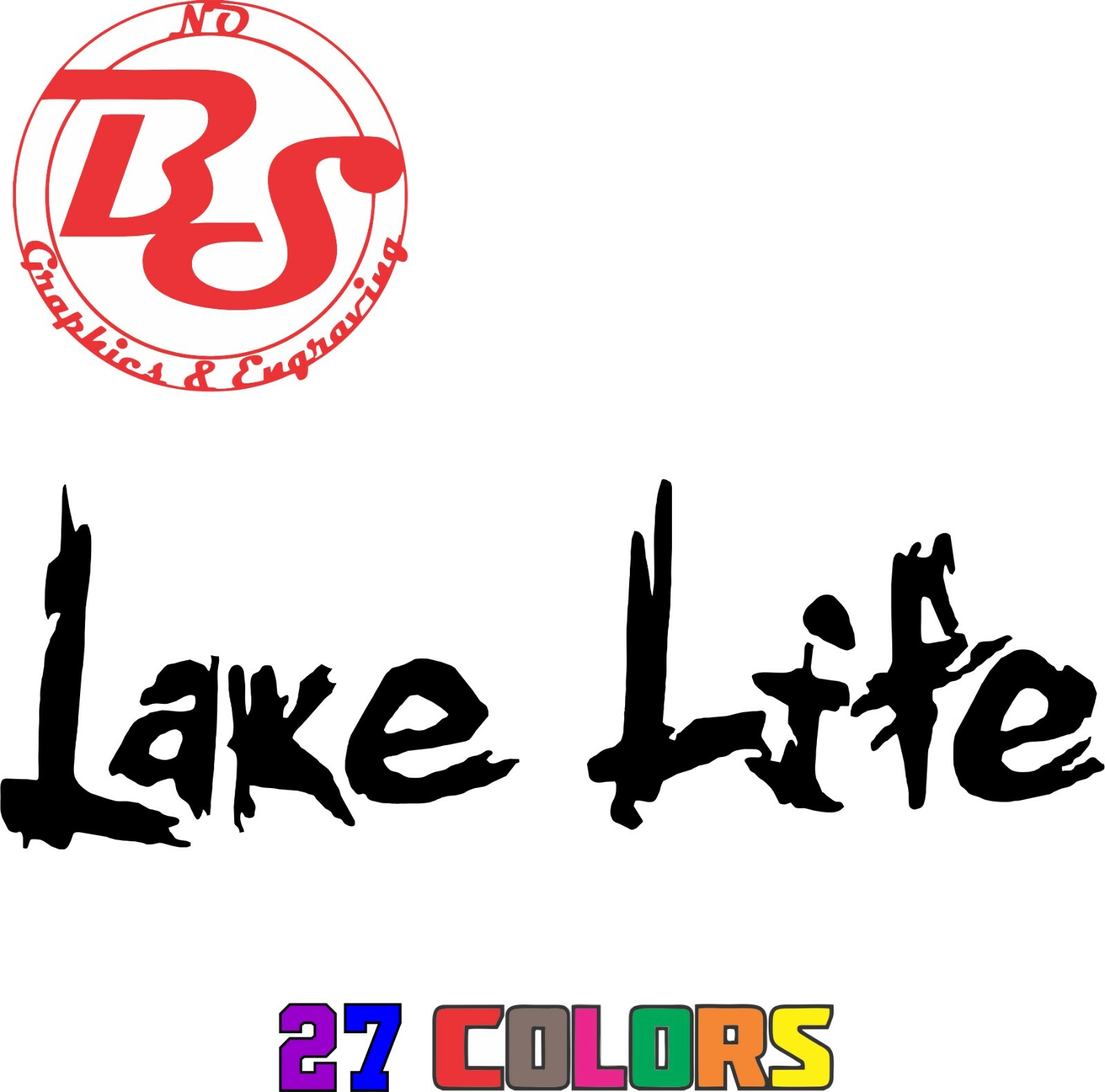 6" Lake Life Pontoon Vinyl Decal Party Boat Sticker Fishing Summer Fish Car noBS
