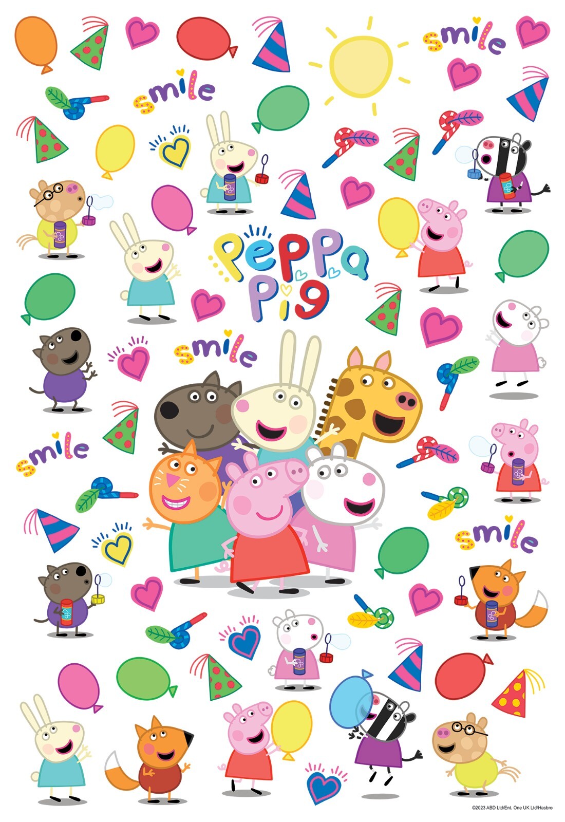 Peppa Pig Wall Stickers Set toddler room 65×42.5cm Kids Bedroom Nursery Decals