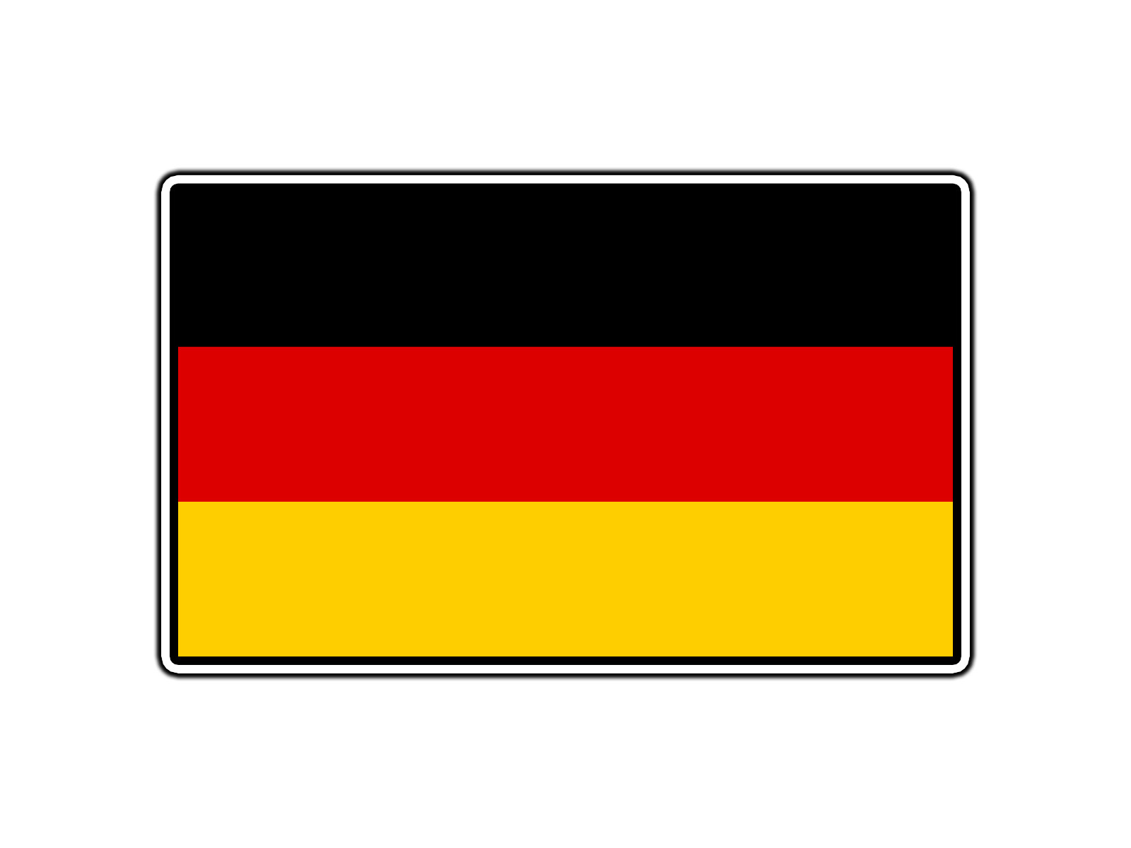 Germany Flag World Country Sticker Waterproof Vinyl Decal Die-Cut Car Laptop