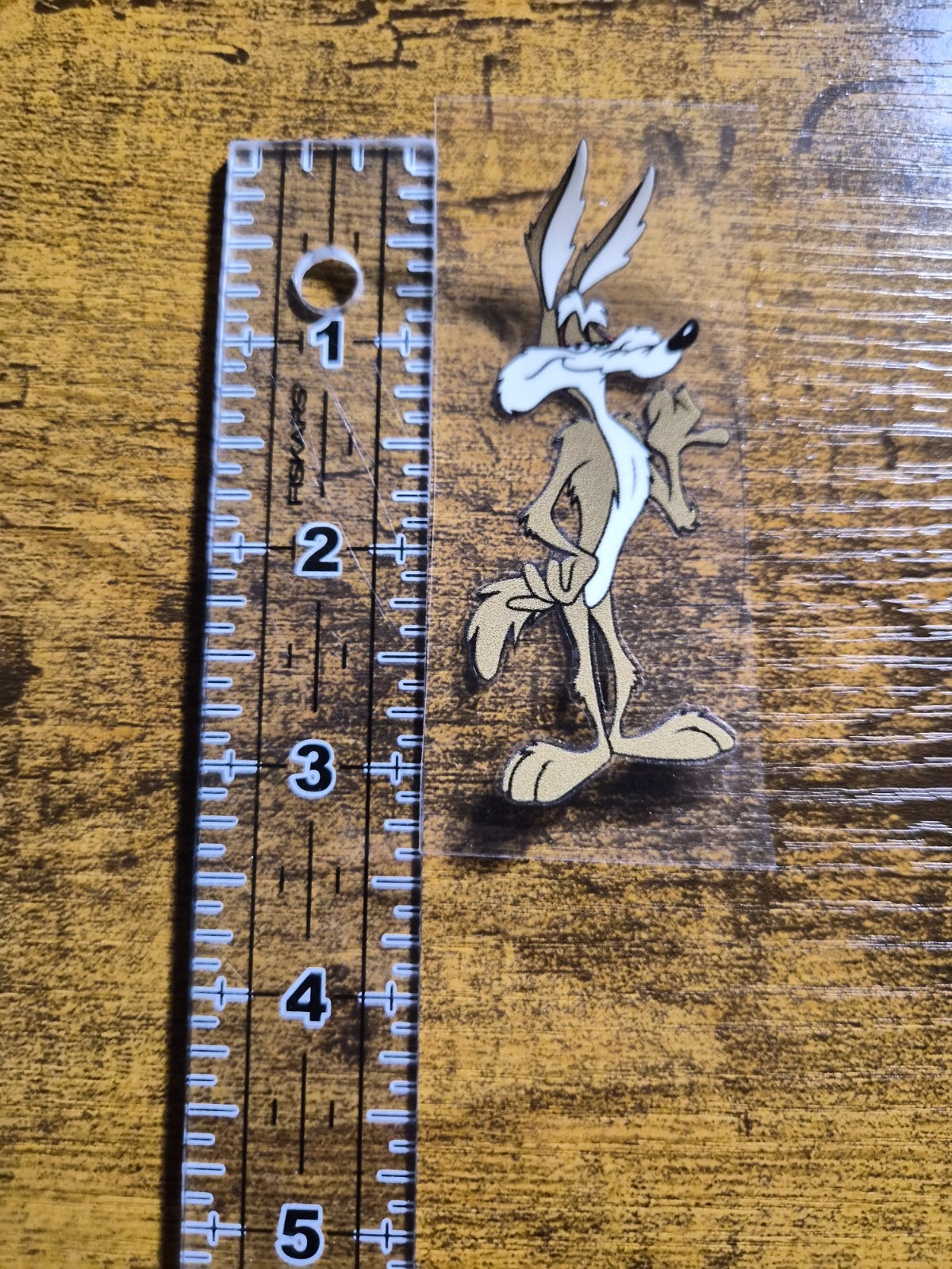 WILE E. COYOTE UV DTF Decal Sticker waterproof USA NOT VINYL