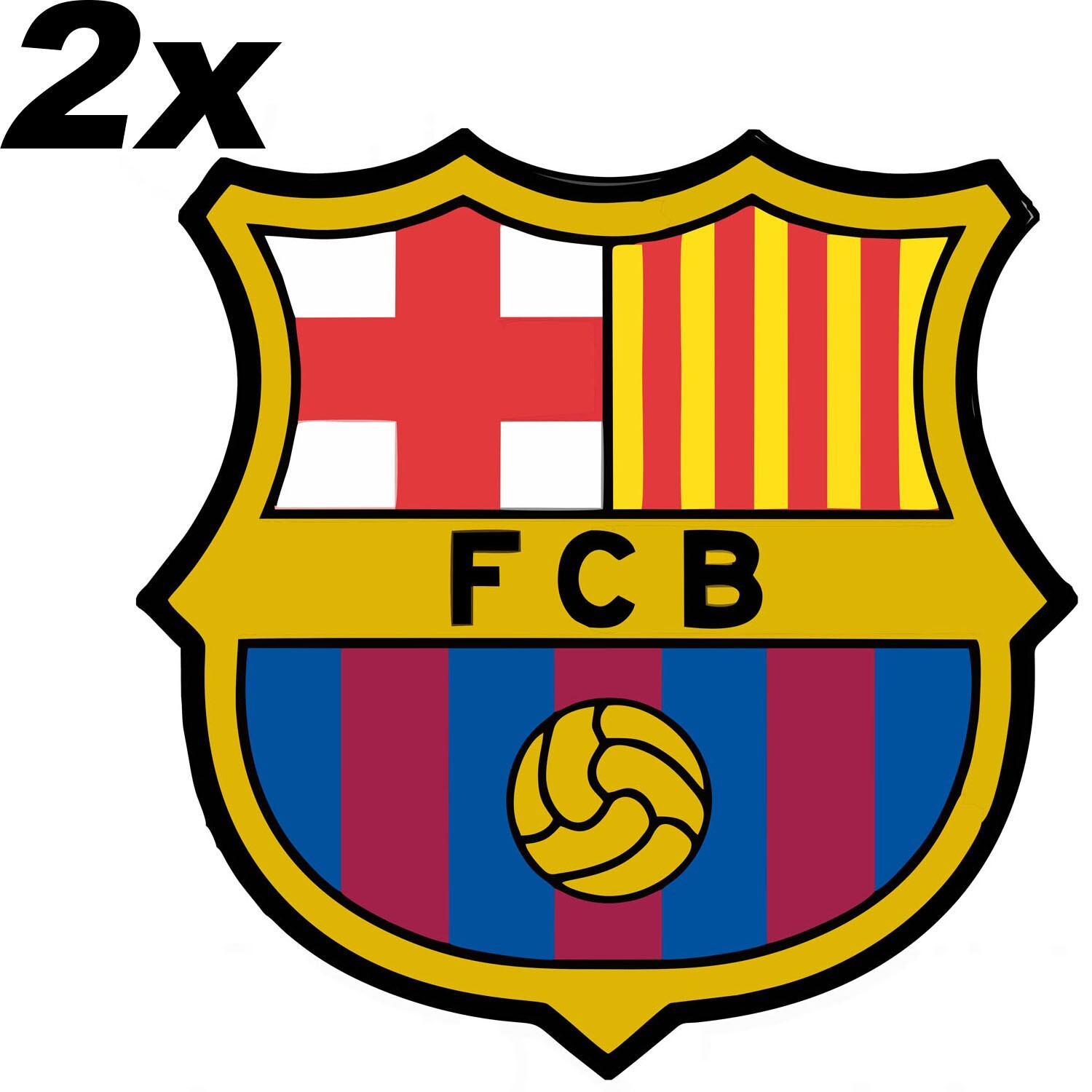 FC Barcelona Sticker fcb football trendy anime cute nerd art pun indie 90s