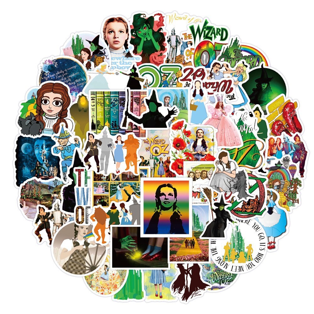 100Pcs The Wonderful Wizard of Oz Sticker for Adults Teens Girls Water Bottles