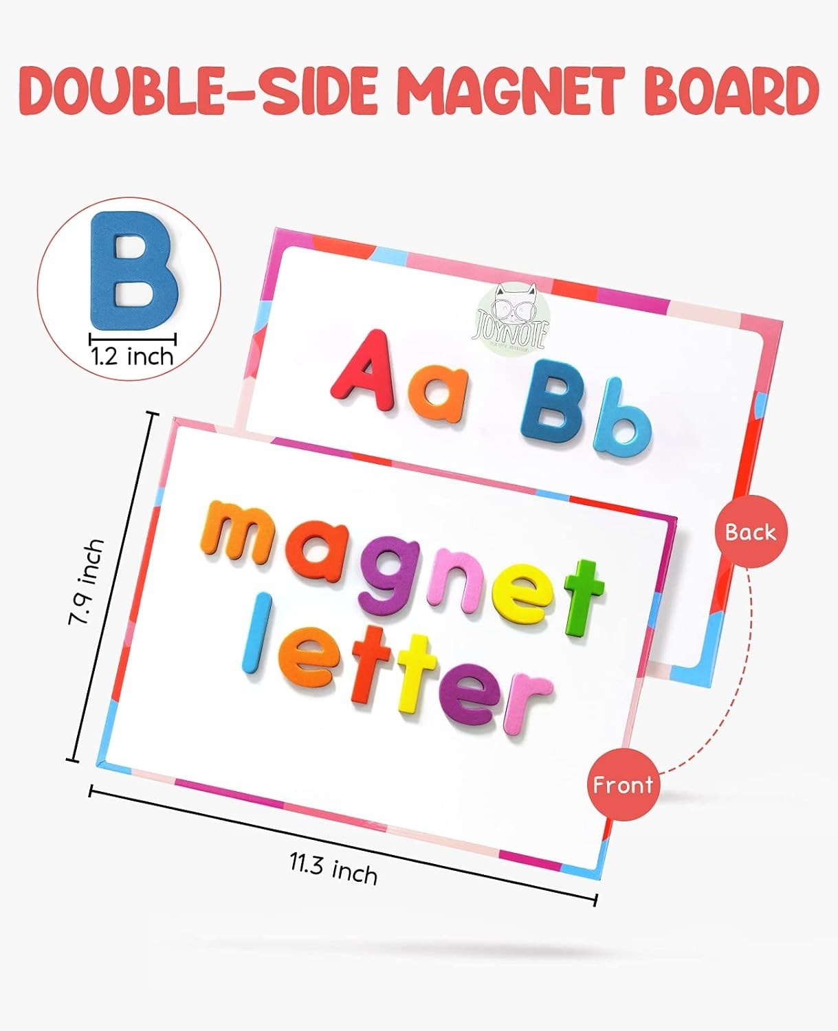 Classroom Magnetic Alphabet Letters Kit 238 Pcs with Double – Side Magnet Boa…