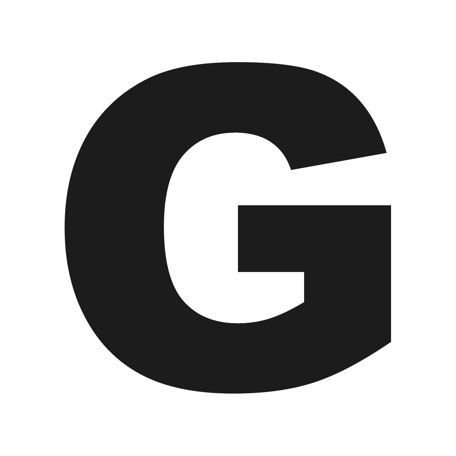 Letter G Initial Arial Black font Vinyl Sticker Decal Monogram Diploma