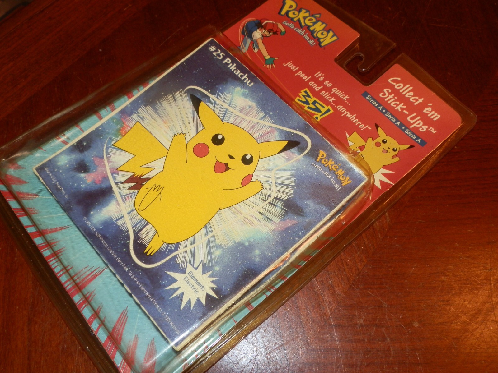 Original 1999 Pokemon Stick Ups Wall Decals New Old Stock Series A