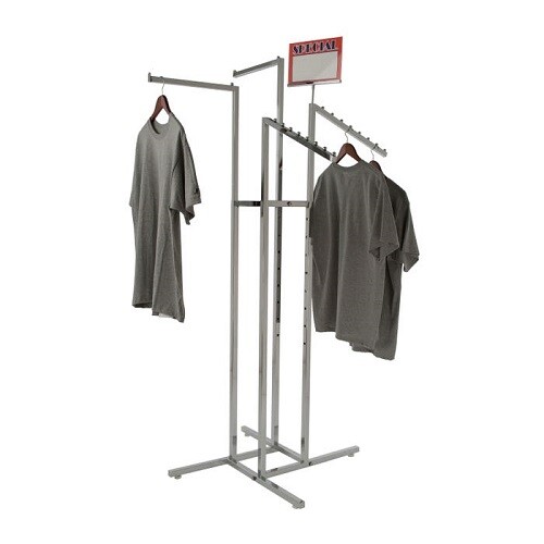 Econoco K12 4-Way with 2 Straight and 2 Slant Arms – Square Tubing