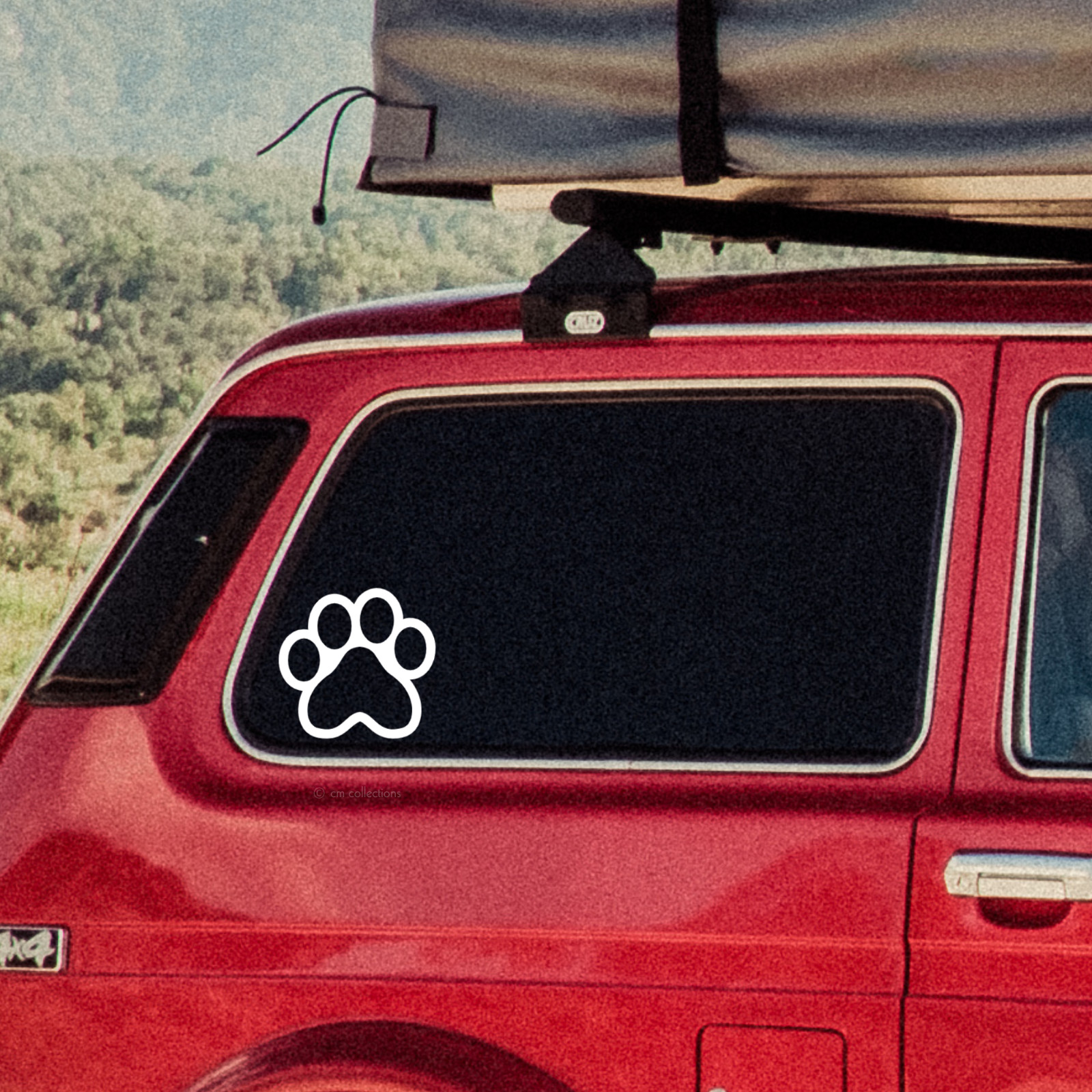 Dog Puppy Paw Vinyl Decal Pet Dog Mom Sticker Car Window Laptop Water Bottle