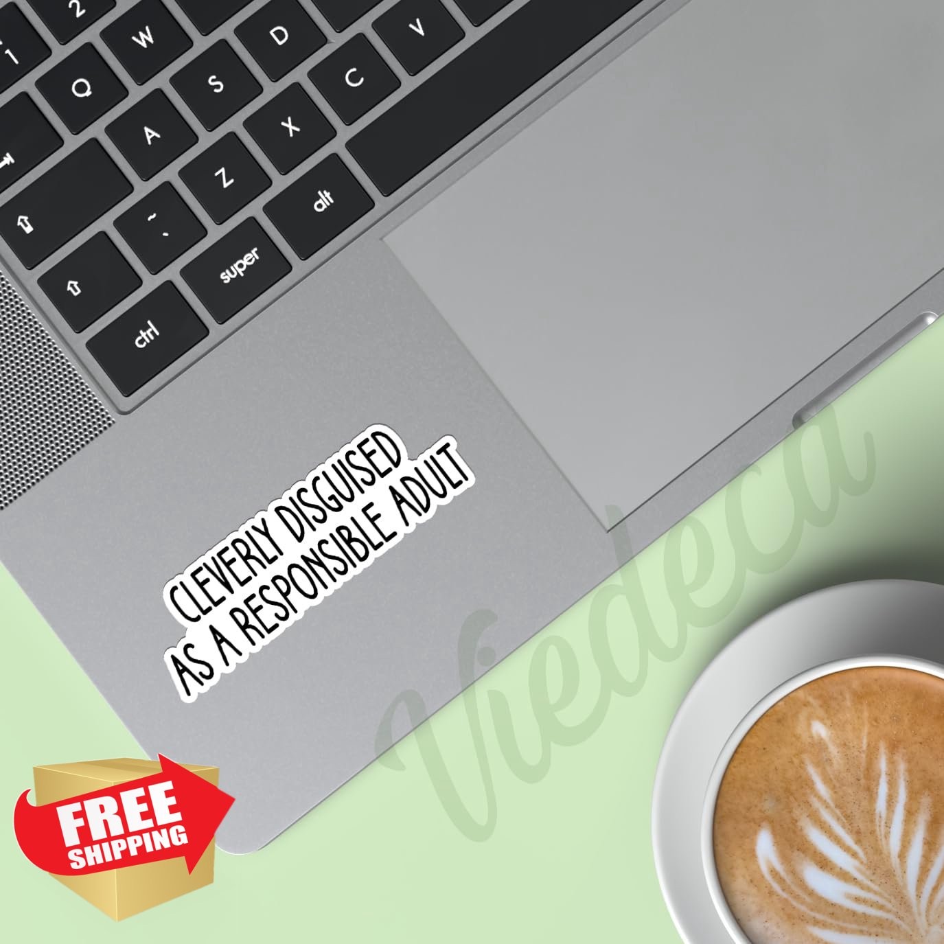 Responsible Adult Sticker 3×1 Inch Funny Sarcastic Vinyl Decal Tumbler