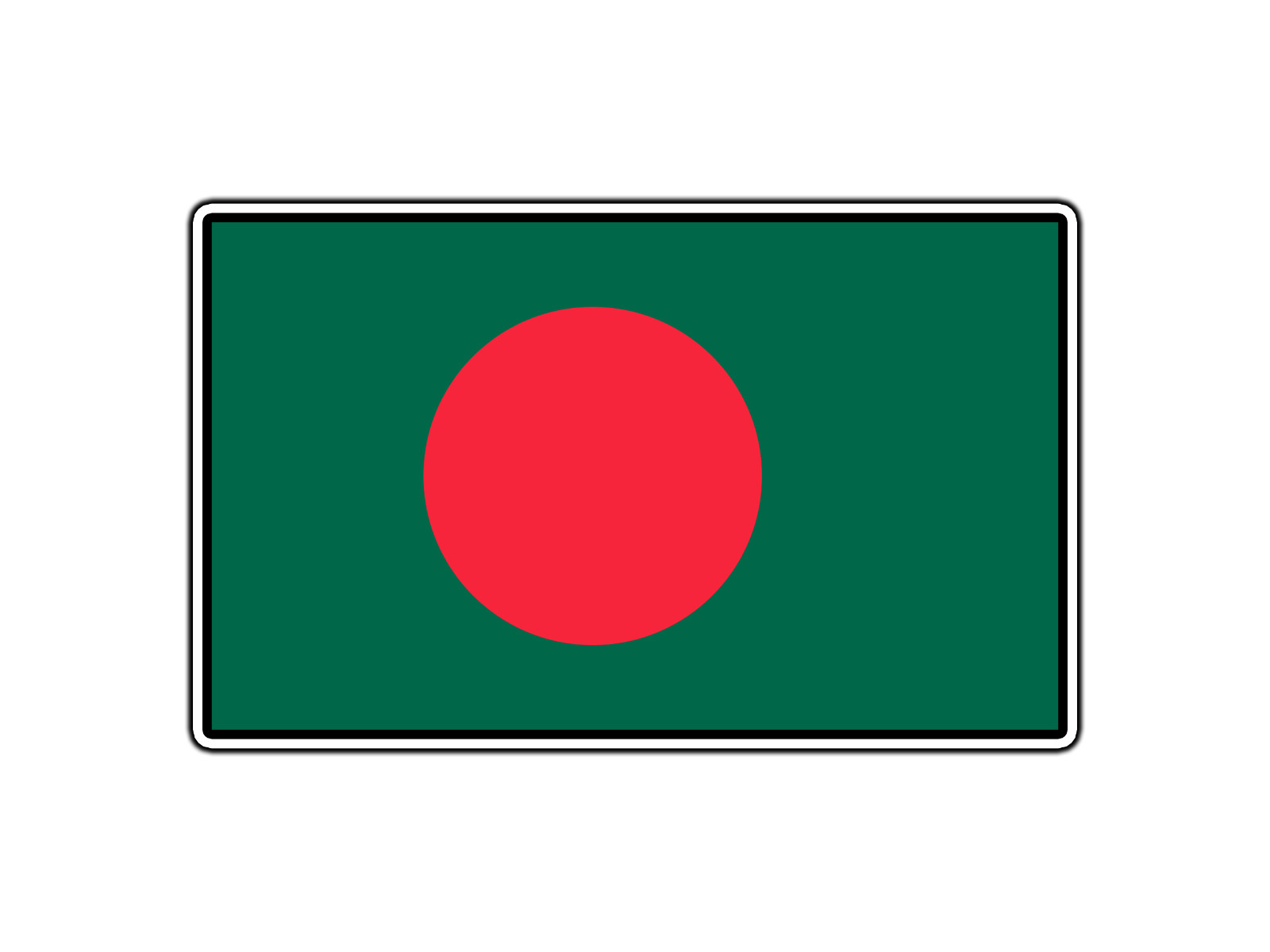Bangladesh Flag Waterproof Vinyl Sticker Decal Die-Cut