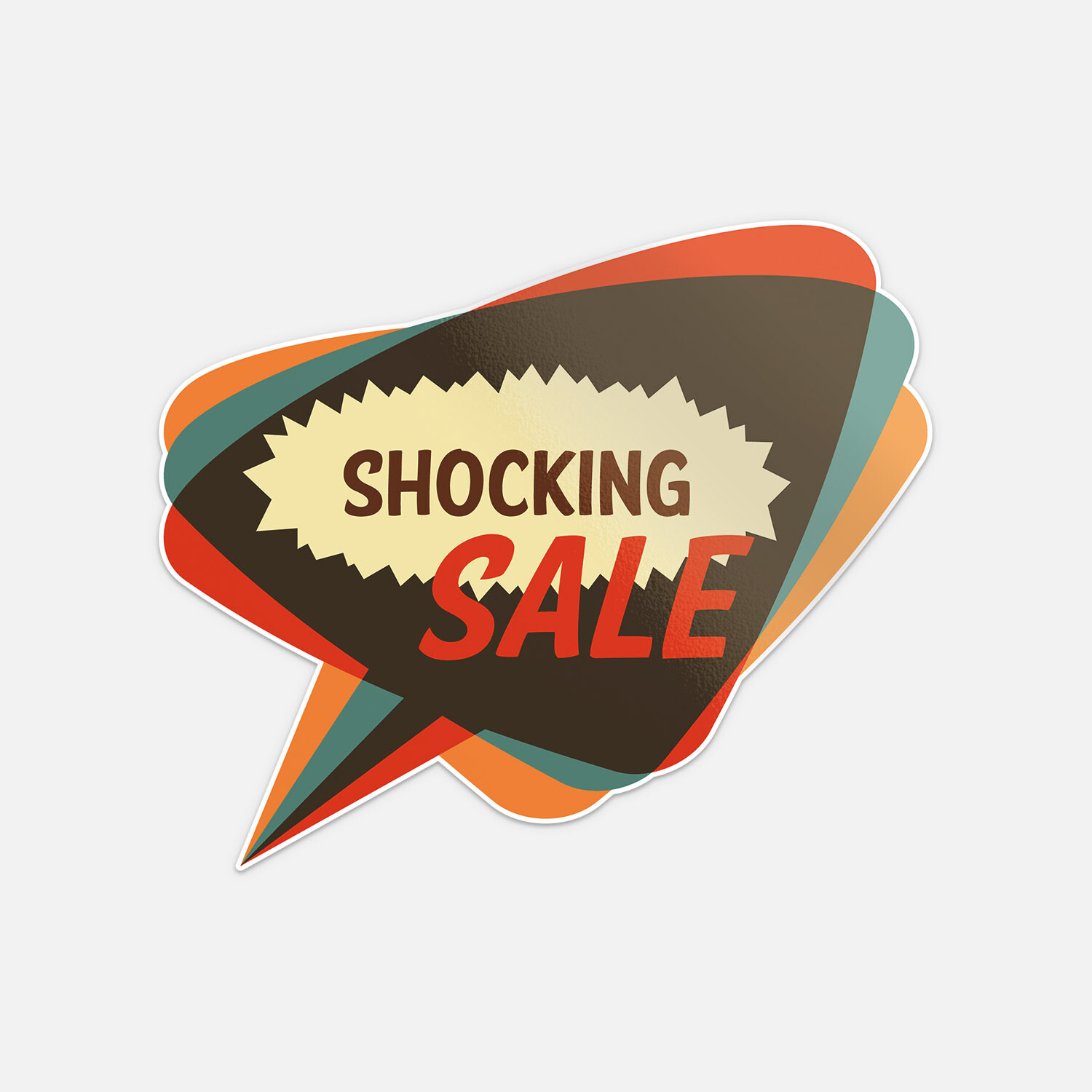 Shocking Sale Trade Vintage Vinyl Sticker Decal