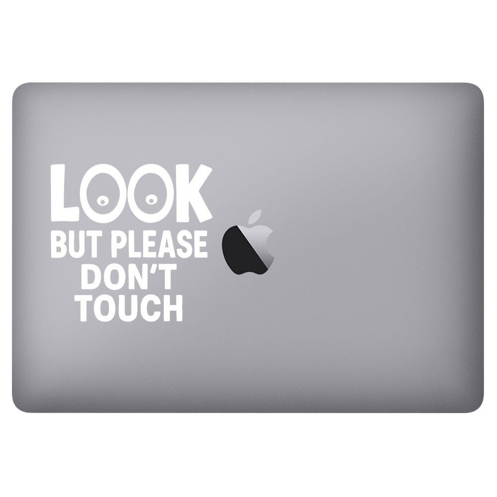 Look But Please Don't Touch 5in Car Truck Windshield Vinyl Die Cut Decal Sticker