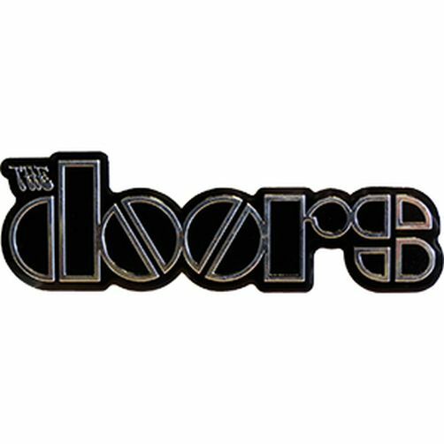 THE DOORS – BAND LOGO – METALLIC STICKER 5 x 1.5 – BRAND NEW – CAR DECAL 8296