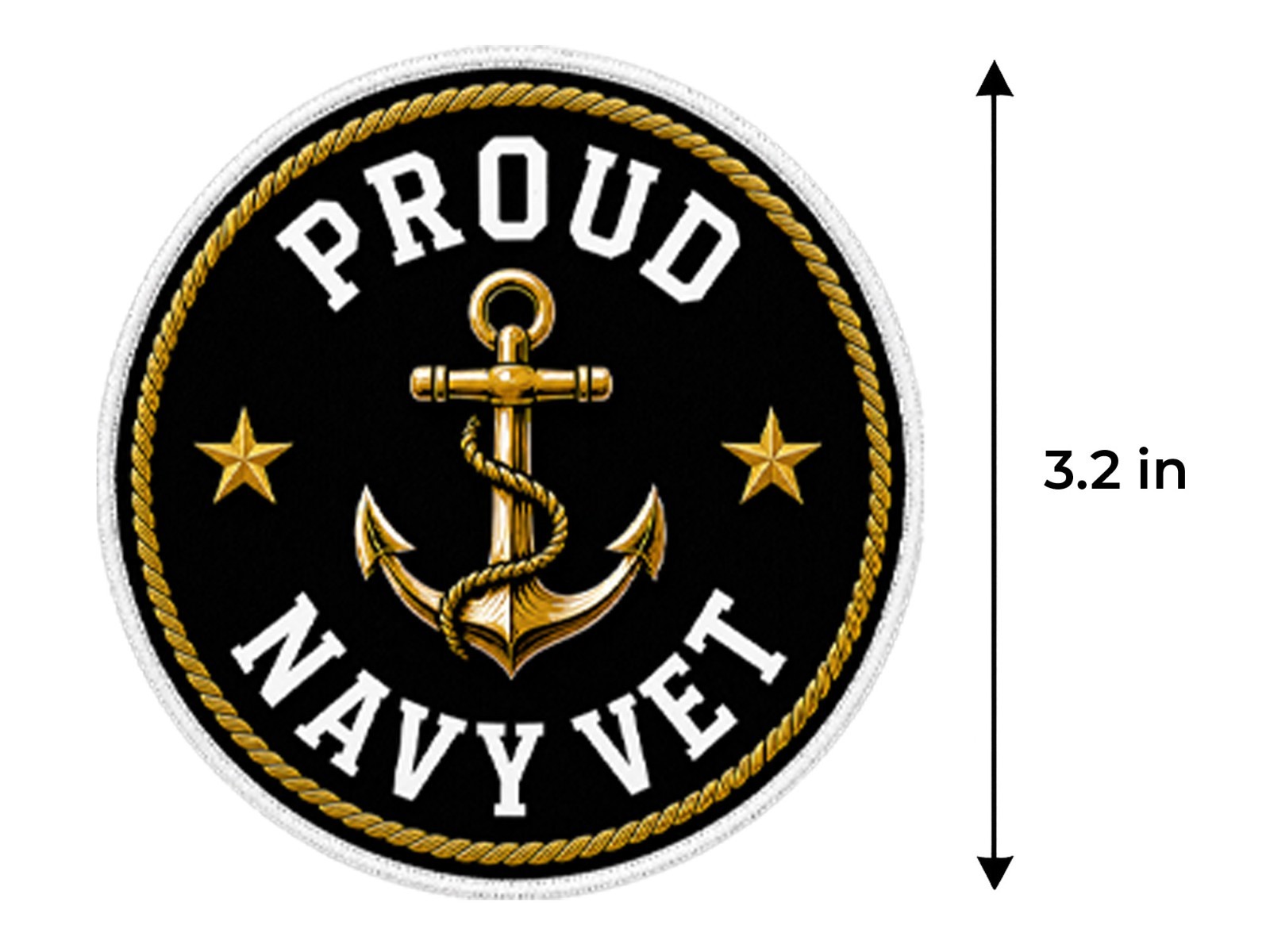 Proud Navy Vet Decal Sticker Trading Car Window Binder Laptop Locker Set of 2
