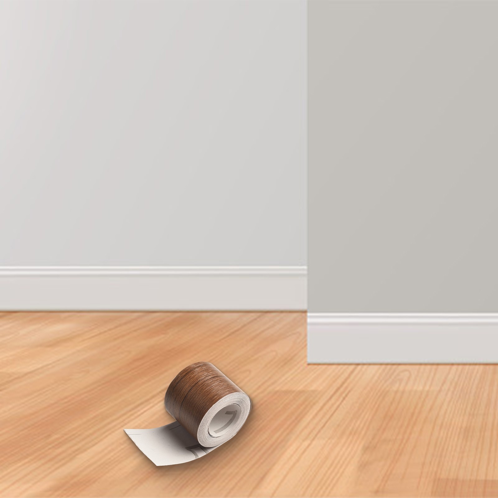 Smooth Application of Multi Color Wooden Texture Skirting Stickers Set