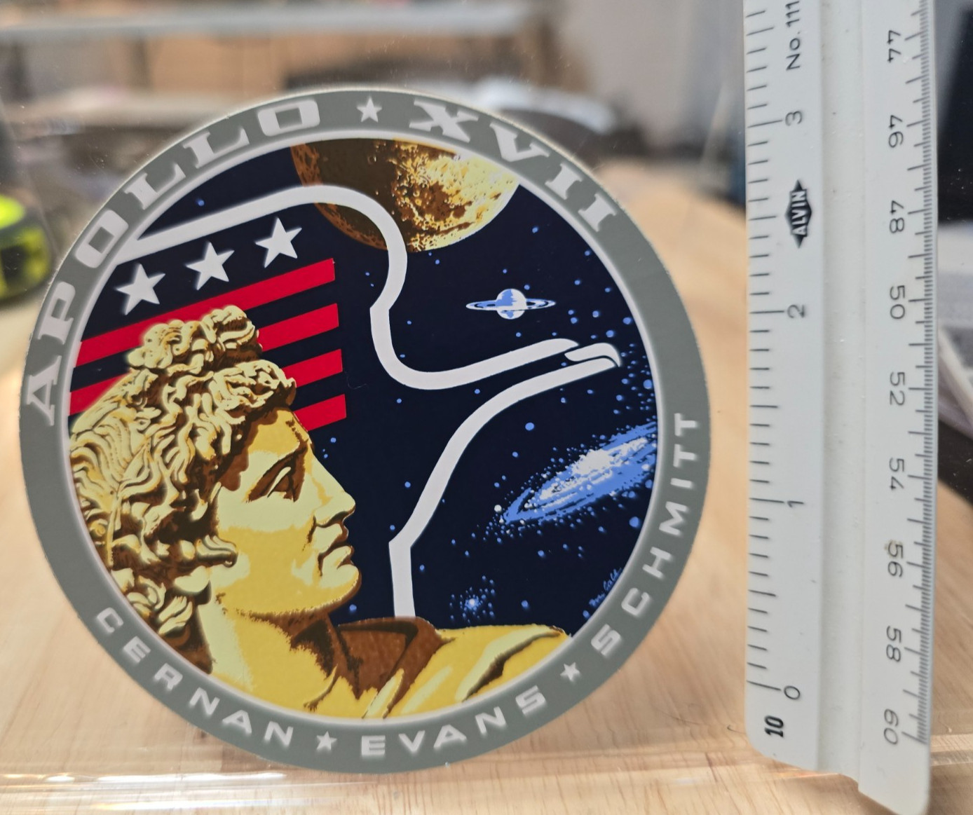NASA Apollo 17 Sticker Decal Cernan Evans Schmitt