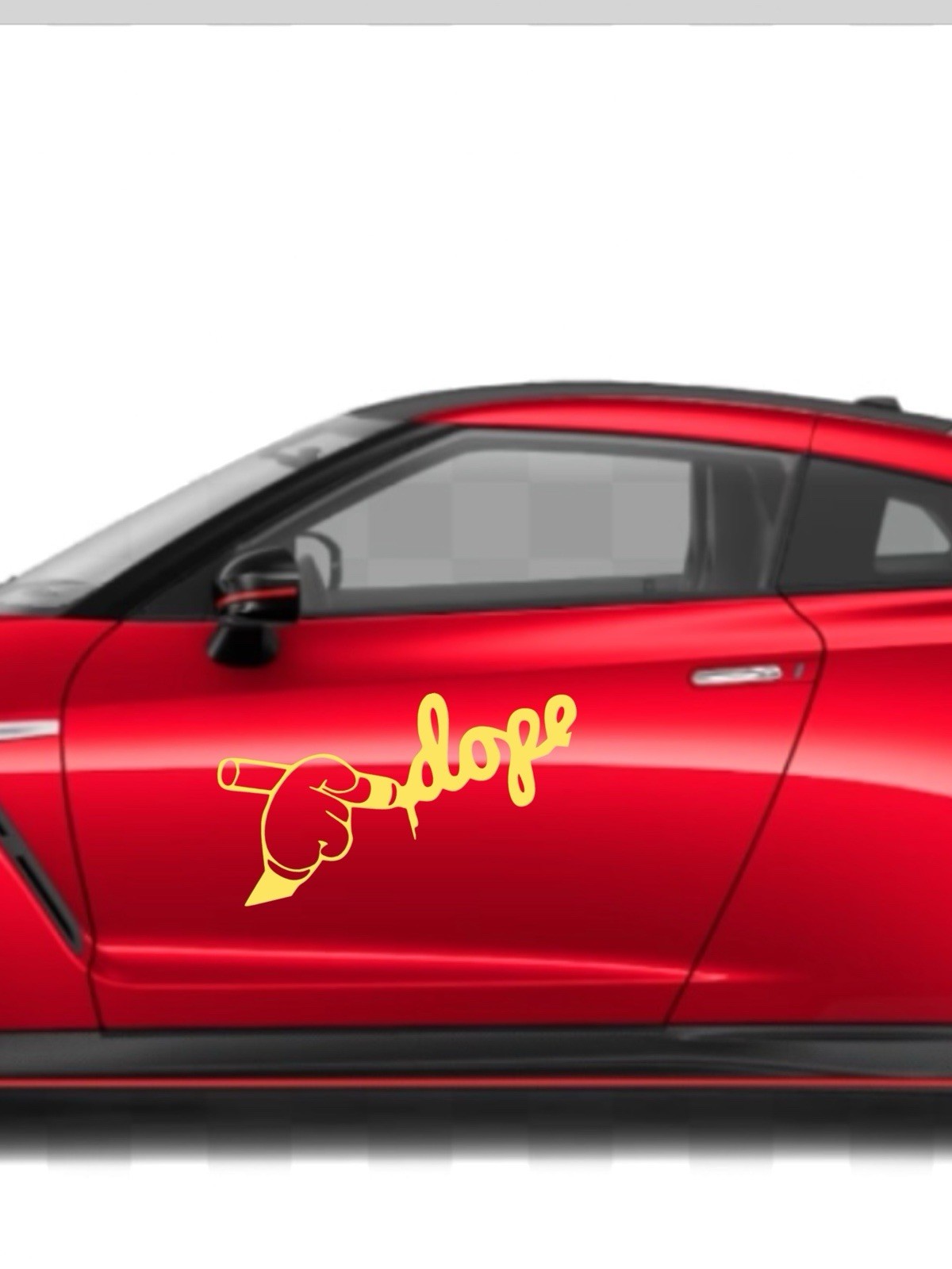 JDM Dope hand vinyl decal for most smooth surface's car, truck, laptop