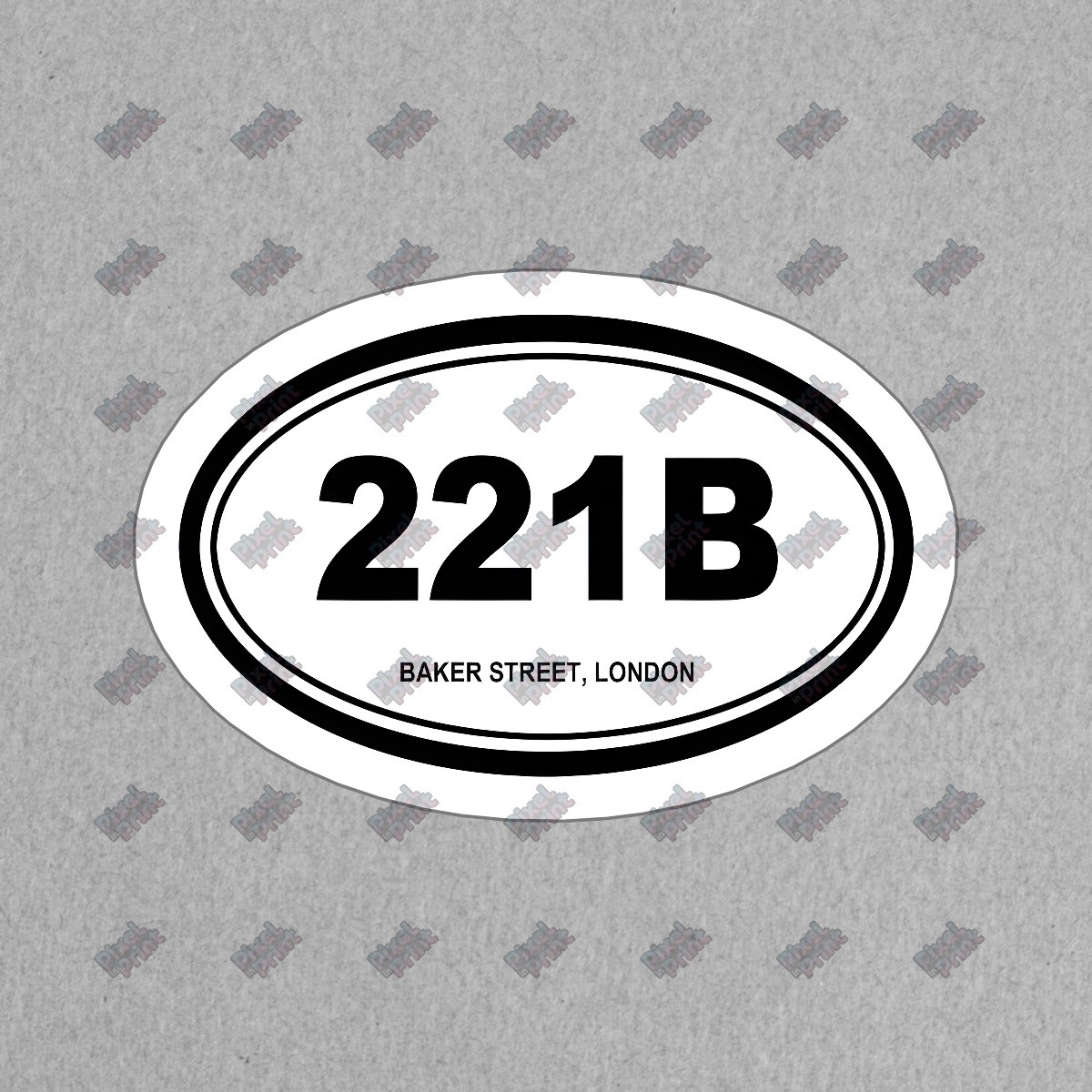 221B Baker Street Vinyl Sticker Sherlock Holmes Decor, Unique Wall #423412