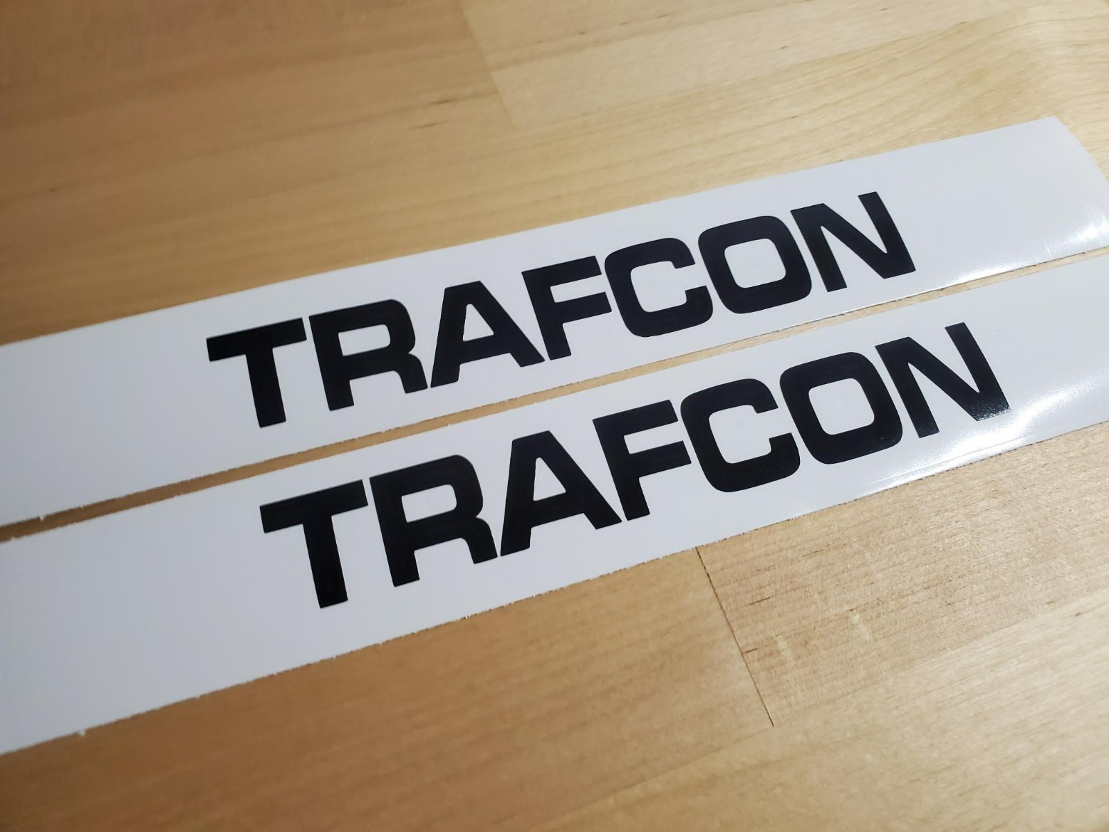 trafcon Decals Stickers Gloss black 10" (2) Fast USA