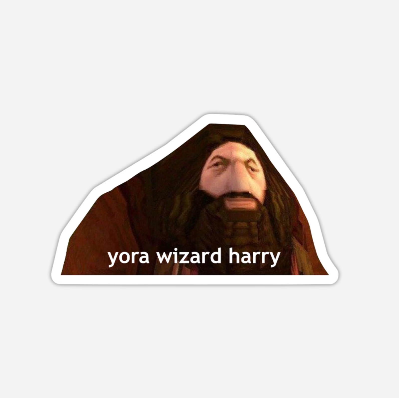 3" PS1 Hagrid Sticker Harry Potter Meme Hermoine Ron Decal Matte Finish