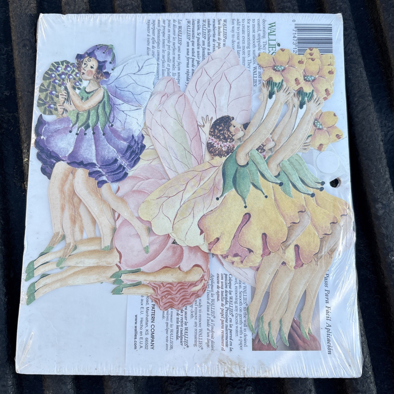 Wallies Wallpaper Cutouts #12093 PrePasted 25 FAIRIES Washable New NIP flowers