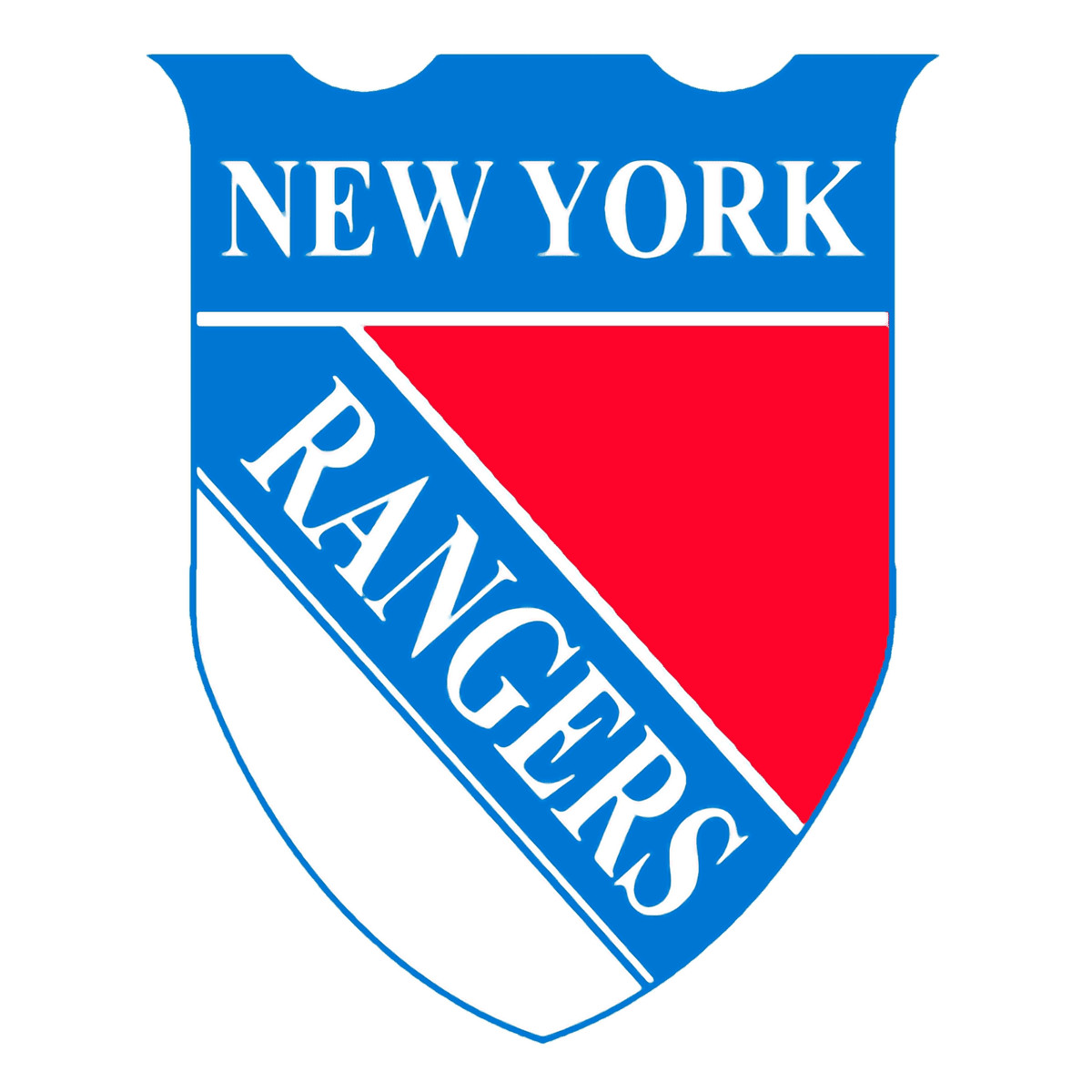 New York Blue Red Hockey Weather Resistant Vinyl Sticker/Decal 07